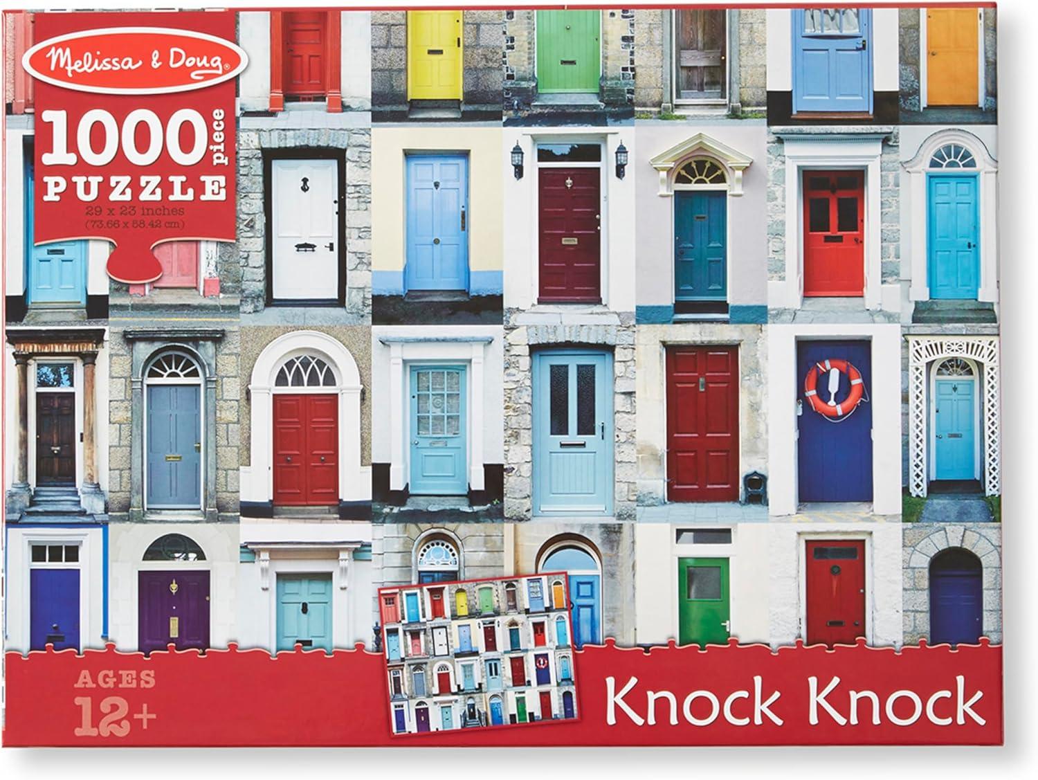 imageMelissa ampamp Doug 1000Piece Knock Knock Doorways Jigsaw Puzzle 29 x 23 inches