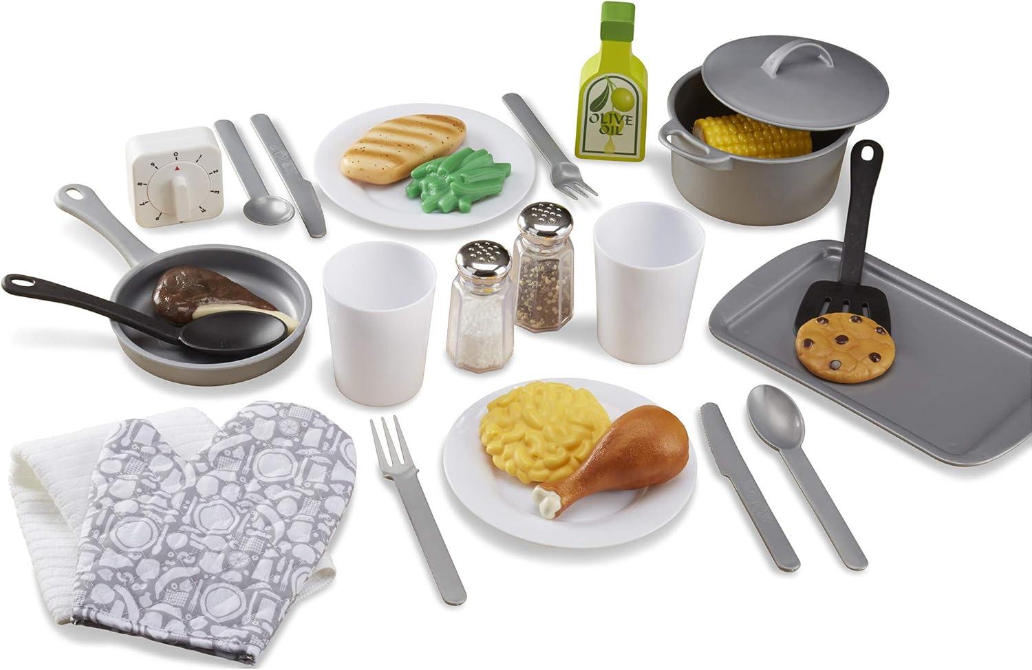imageMelissa ampamp Doug 22Piece Play Kitchen Accessories Set  Utensils Pot Pans and More Melissa ampamp Doug 22Piece Play Kitchen Accessories Set  Utensils Pot Pans and MoreKitchen Accessory Set