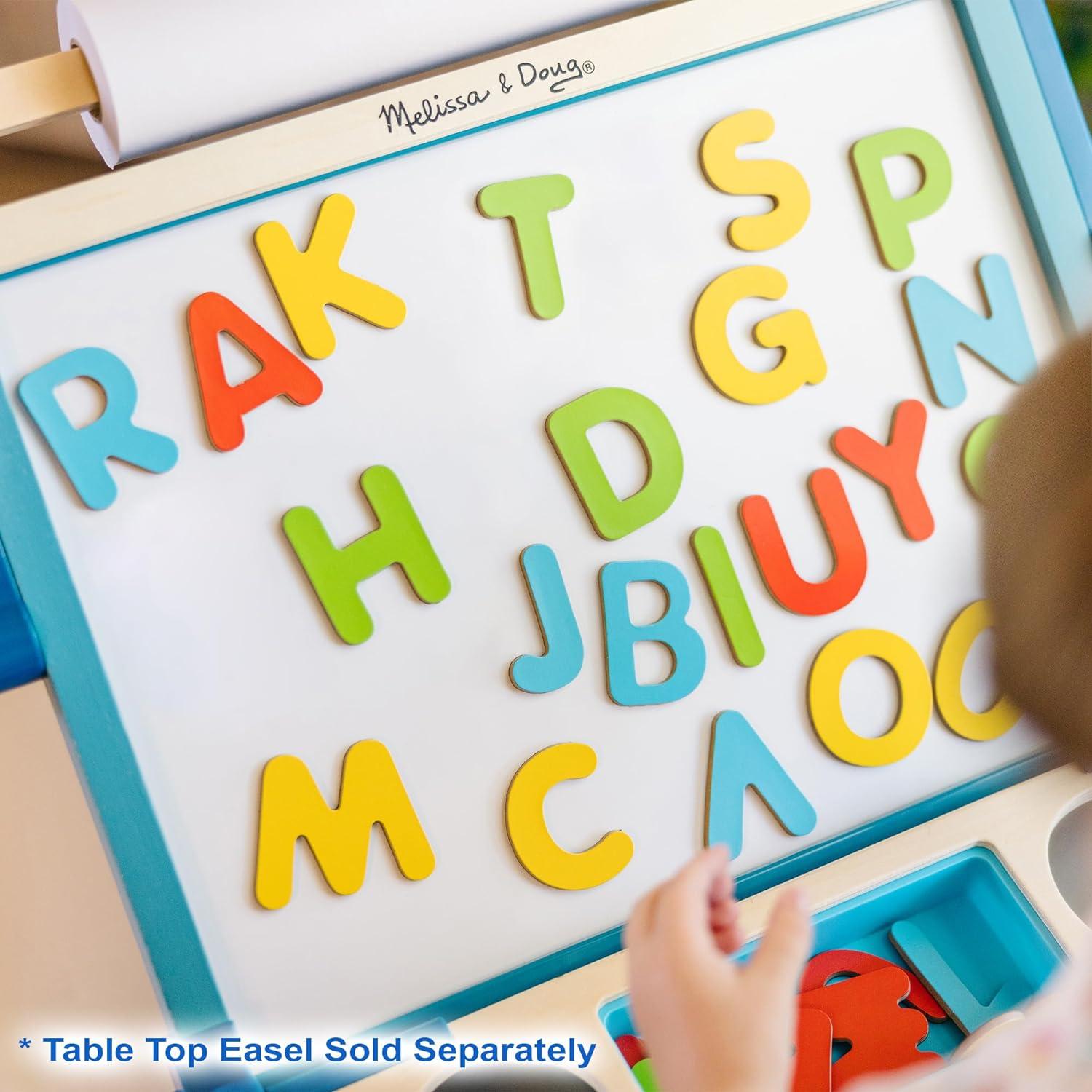 imageMelissa ampamp Doug 52 Wooden Alphabet Magnets in a Box  Uppercase and Lowercase Letters1 Count Pack of 1