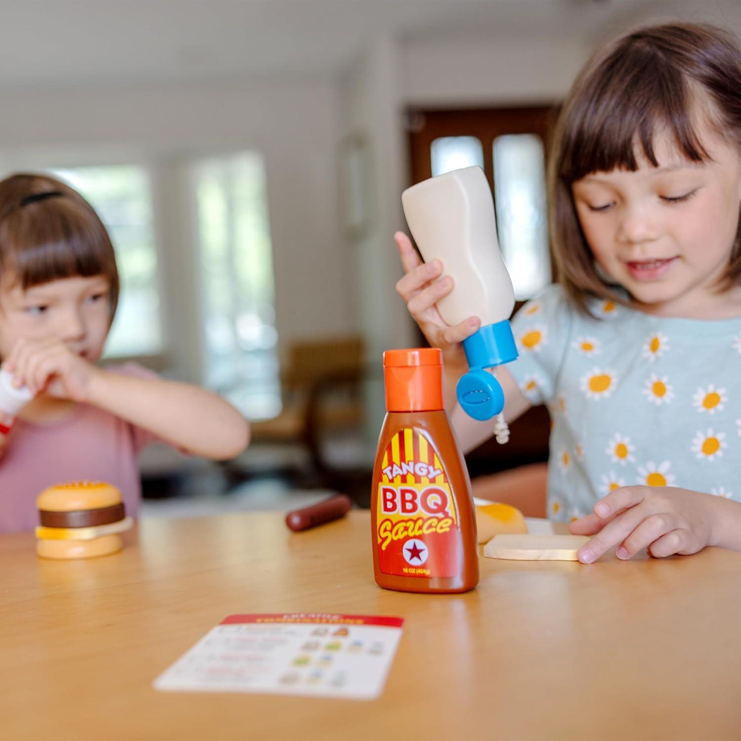 imageMelissa ampamp Doug 5Piece Favorite Condiments Play Food Set Play Ketchup and Mustard Bottles Pretend Food Set for Kids Ages 3Favorite Condiments