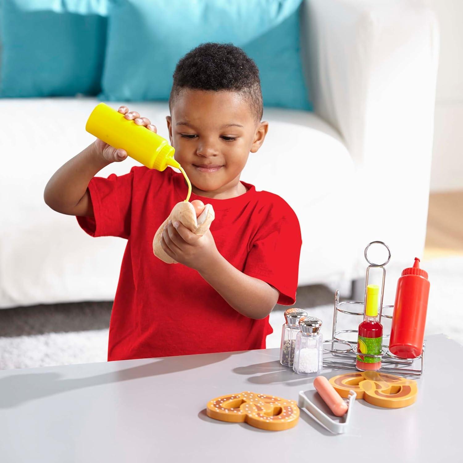 imageMelissa ampamp Doug 6Piece Condiments Play Food Set with Kids Play Kitchen Accessories Preschool Learning Toys for Girls ampamp Boys 3