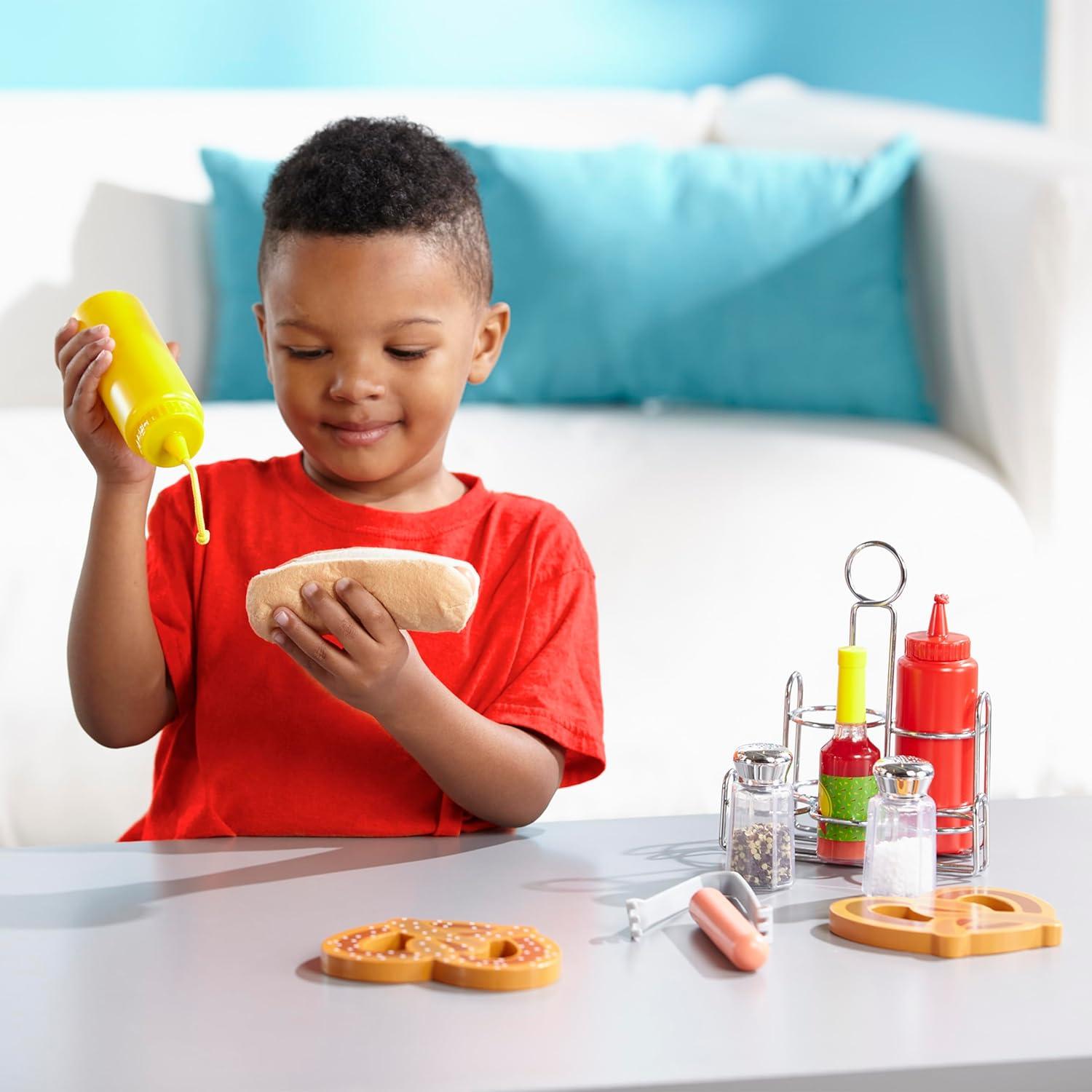 imageMelissa ampamp Doug 6Piece Condiments Play Food Set with Kids Play Kitchen Accessories Preschool Learning Toys for Girls ampamp Boys 3
