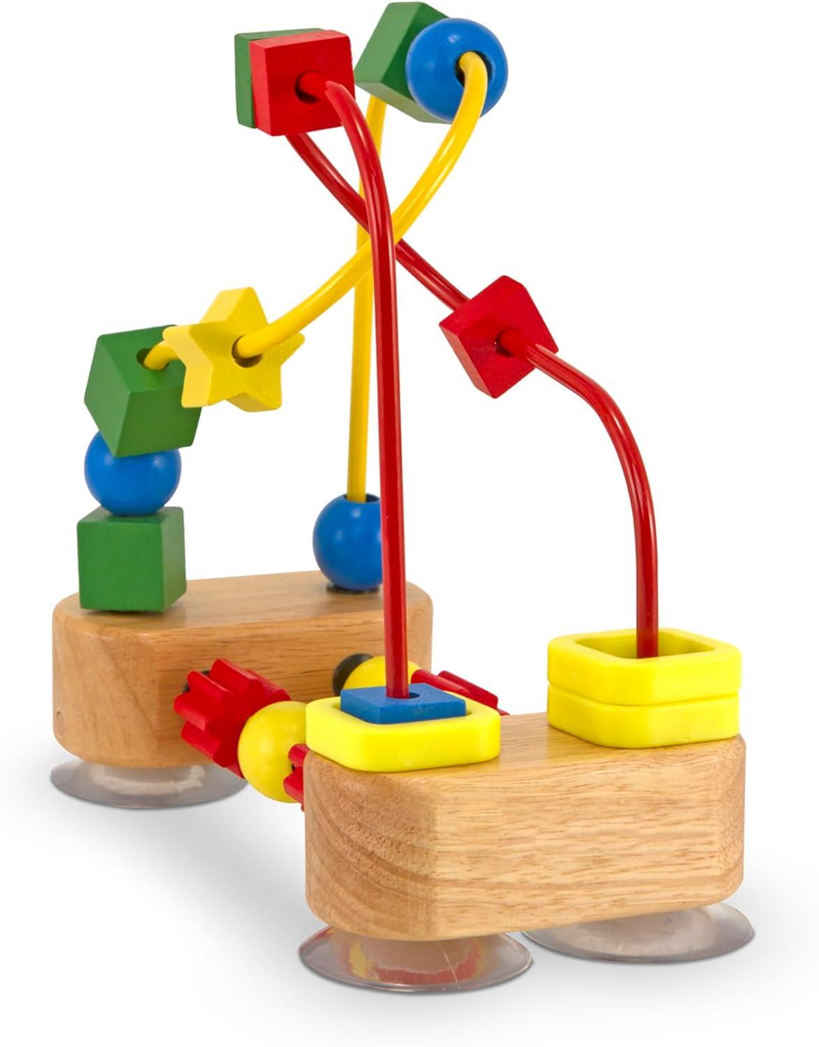 imageMelissa ampamp Doug Abacus  Classic Wooden Educational Counting Toy With 100 BeadsFirst Bead Maze