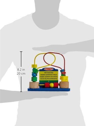 imageMelissa ampamp Doug Abacus  Classic Wooden Educational Counting Toy With 100 BeadsFirst Bead Maze