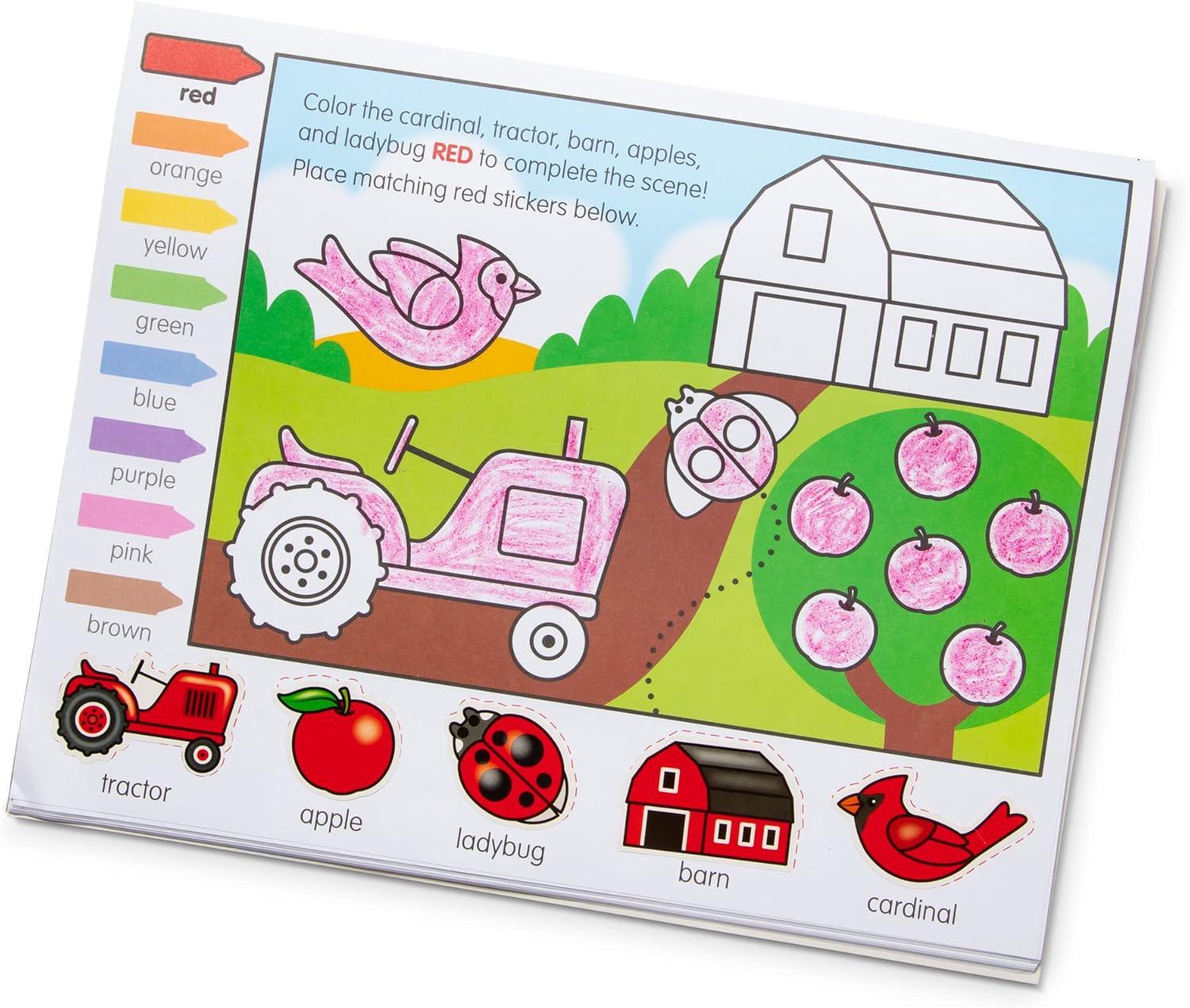 imageMelissa ampamp Doug Activity Pad Bundle  Alphabet Colors ampamp Shapes ampamp Numbers Sticker and Coloing Activity Books for Girls and Boys Great Travel ToyActivity Pad