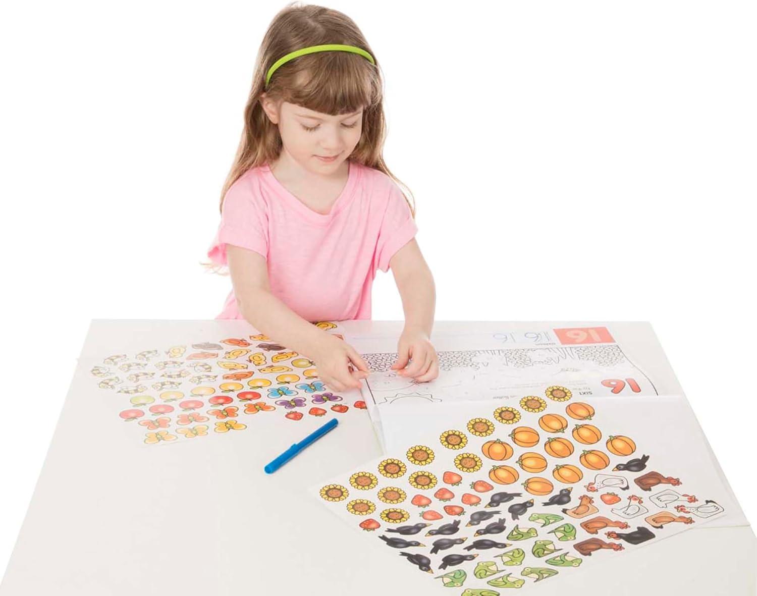 imageMelissa ampamp Doug Activity Pad Bundle  Alphabet Colors ampamp Shapes ampamp Numbers Sticker and Coloing Activity Books for Girls and Boys Great Travel ToyActivity Pad