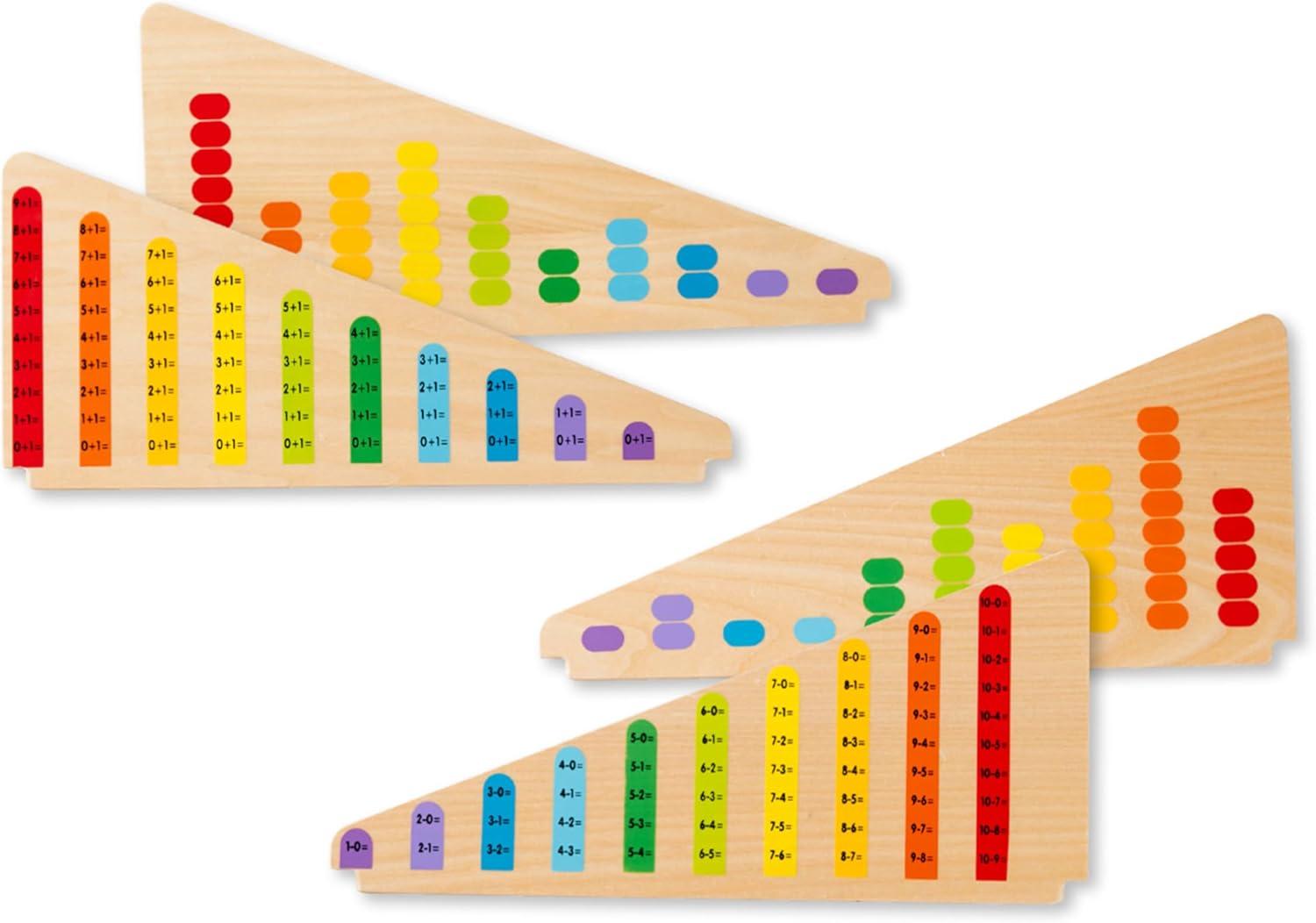 imageMelissa ampamp Doug Add ampamp Subtract Abacus  Educational Toy with 55 Colorful Beads and Sturdy Wooden Construction