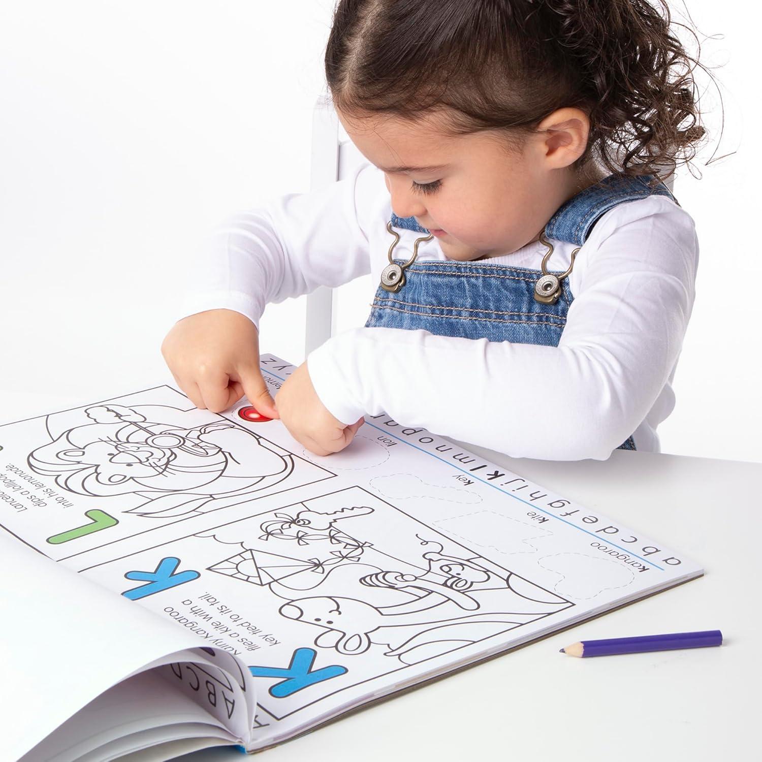 imageMelissa ampamp Doug Alphabet Activity Sticker Pad for Coloring Letters 250 Stickers  FSC Certified1405 x 1105 x 02