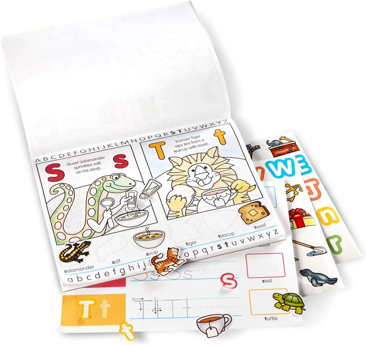imageMelissa ampamp Doug Alphabet Activity Sticker Pad for Coloring Letters 250 Stickers  FSC Certified1405 x 1105 x 02