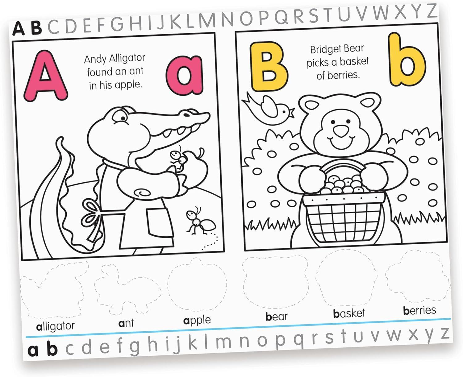 imageMelissa ampamp Doug Alphabet Activity Sticker Pad for Coloring Letters 250 Stickers  FSC Certified1405 x 1105 x 02
