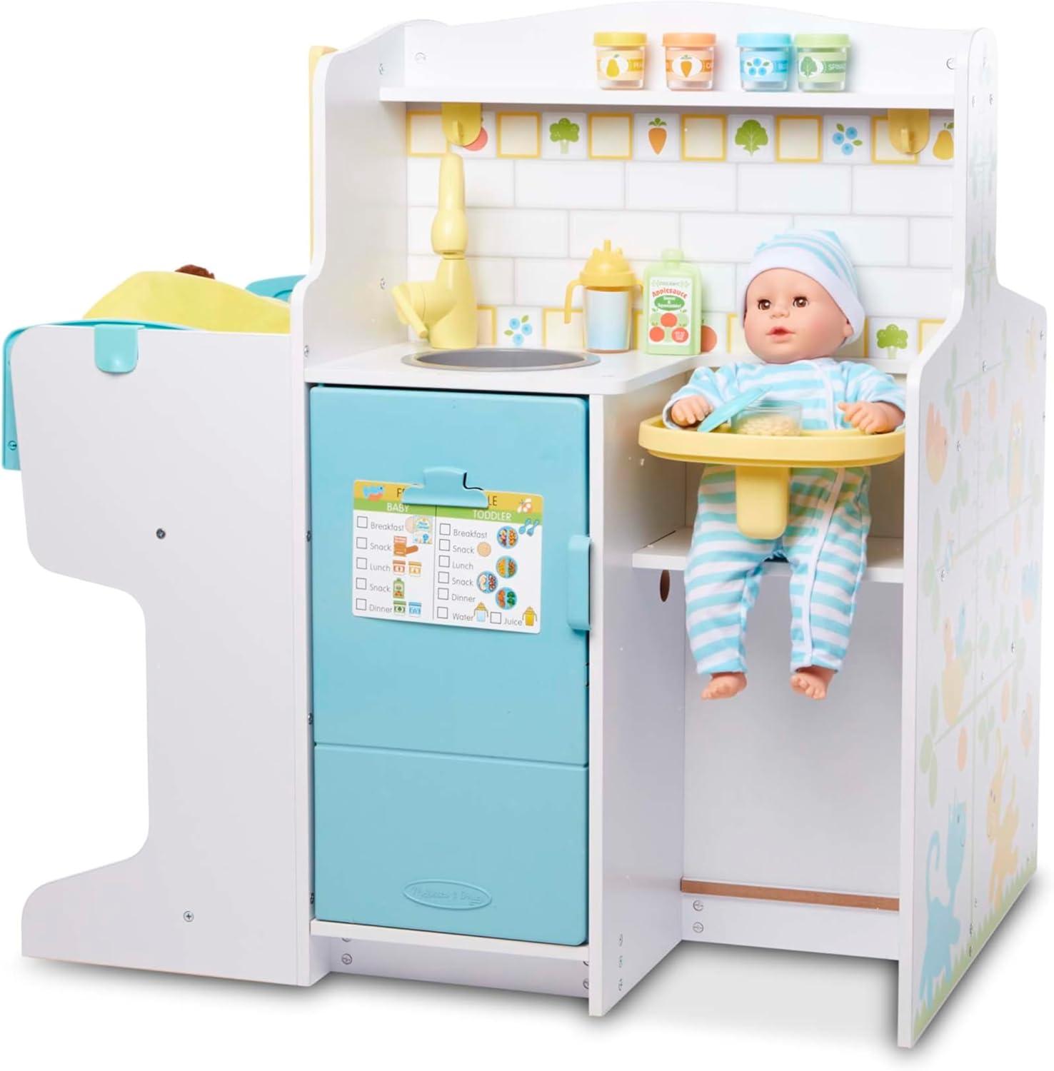 imageMelissa ampamp Doug Animal Care Veterinarian and Groomer Wooden Activity Center for Plush Stuffed Pets Not IncludedMine to Love Baby Care Activity Center
