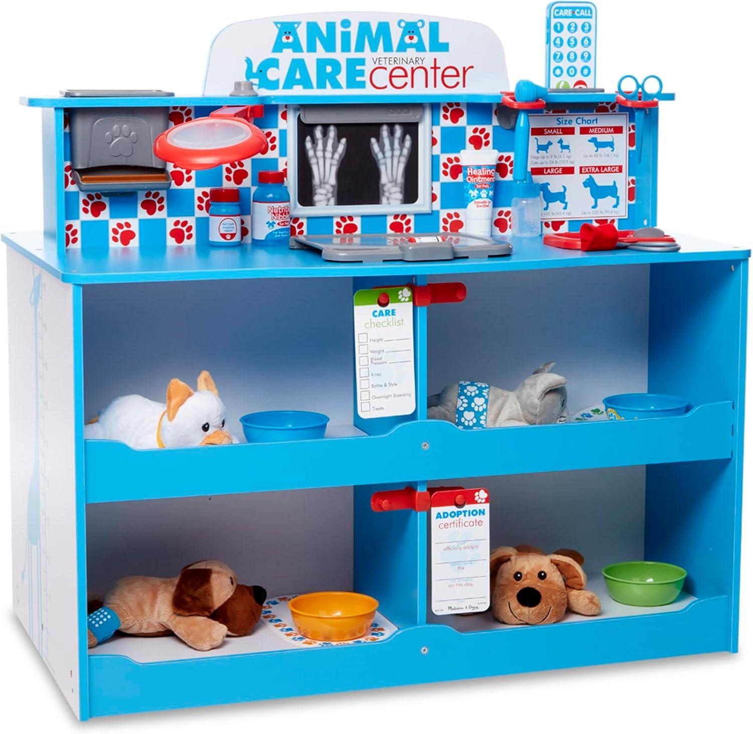 imageMelissa ampamp Doug Animal Care Veterinarian and Groomer Wooden Activity Center for Plush Stuffed Pets Not IncludedTraditional
