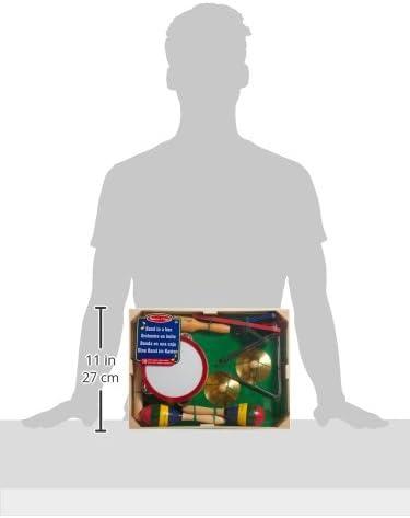 imageMelissa ampamp Doug BandinaBox Clap Clang Tap  10Piece Musical Instrument SetEnglish Only