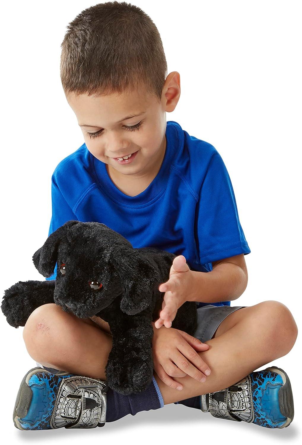 imageMelissa ampamp Doug Benson Black Lab  Stuffed Animal Puppy Dog