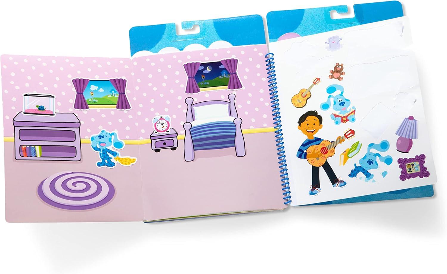 imageMelissa ampamp Doug Blues Clues ampamp You Restickable Stickers Pad  Places Blue LovesOne Size