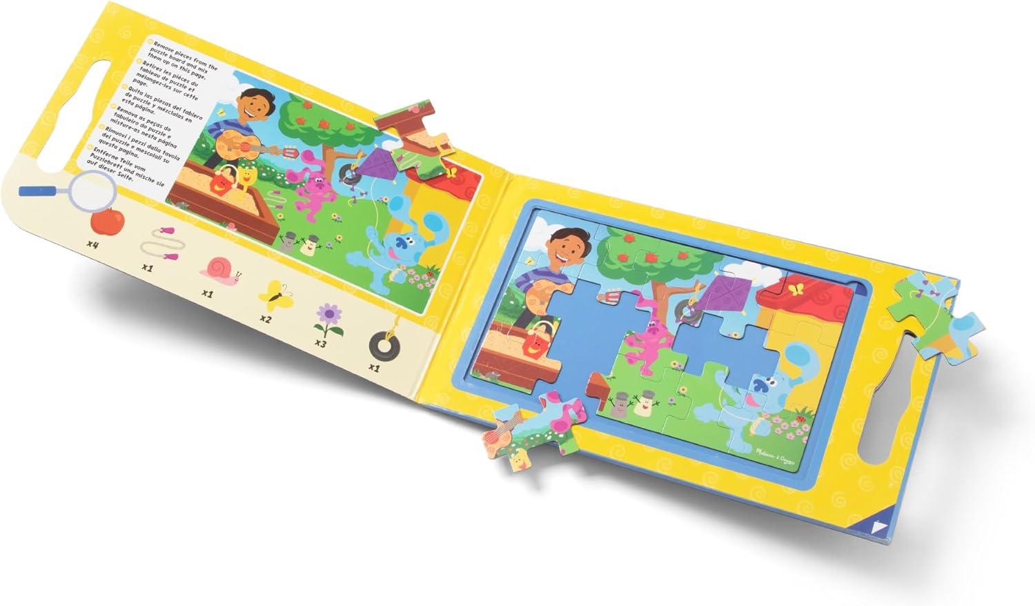 imageMelissa ampamp Doug Blues Clues ampamp You TakeAlong Magnetic Jigsaw Puzzles 2 15Piece PuzzlesOne Size