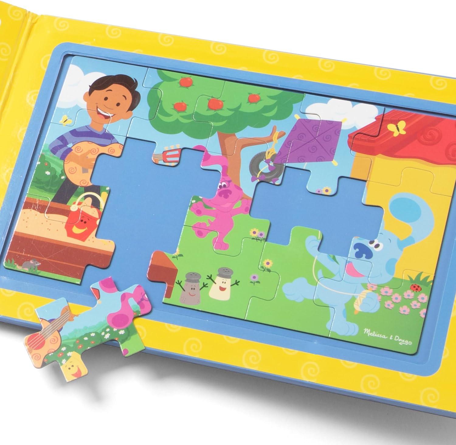imageMelissa ampamp Doug Blues Clues ampamp You TakeAlong Magnetic Jigsaw Puzzles 2 15Piece PuzzlesOne Size