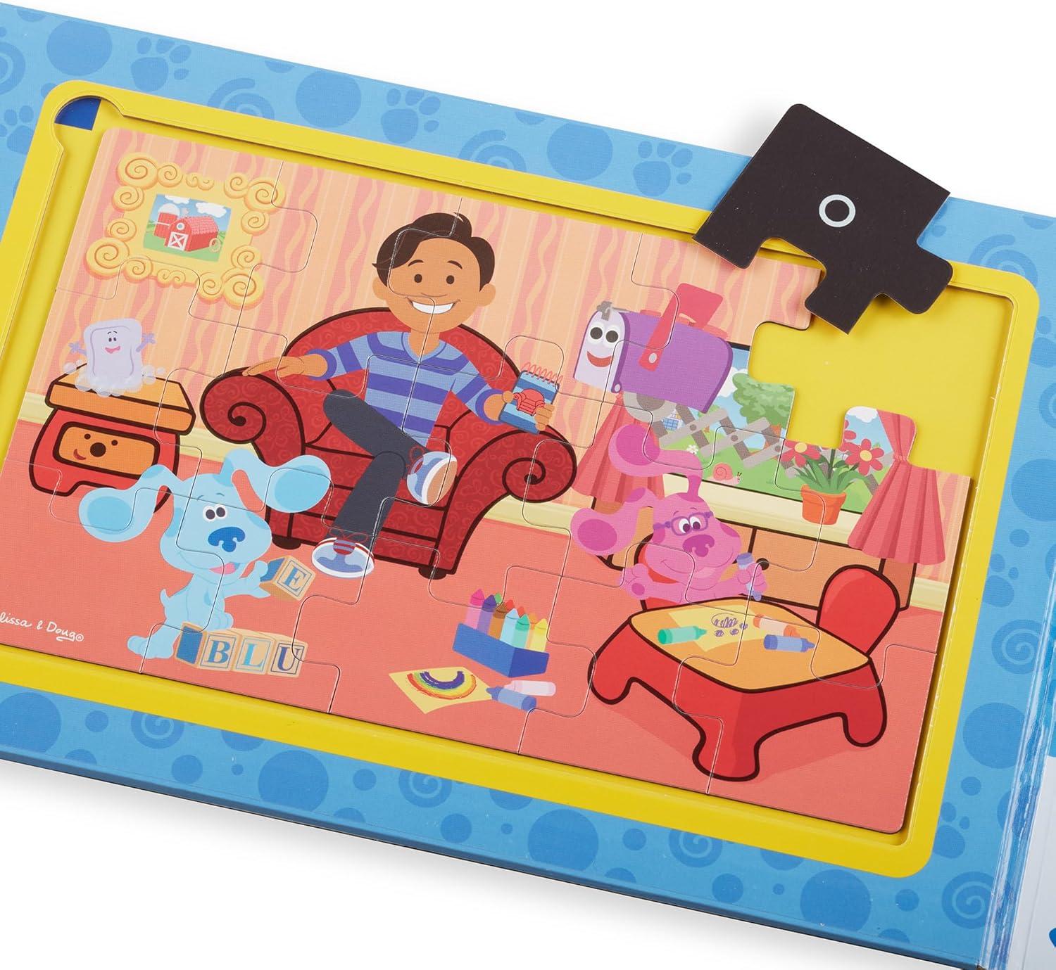 imageMelissa ampamp Doug Blues Clues ampamp You TakeAlong Magnetic Jigsaw Puzzles 2 15Piece PuzzlesOne Size