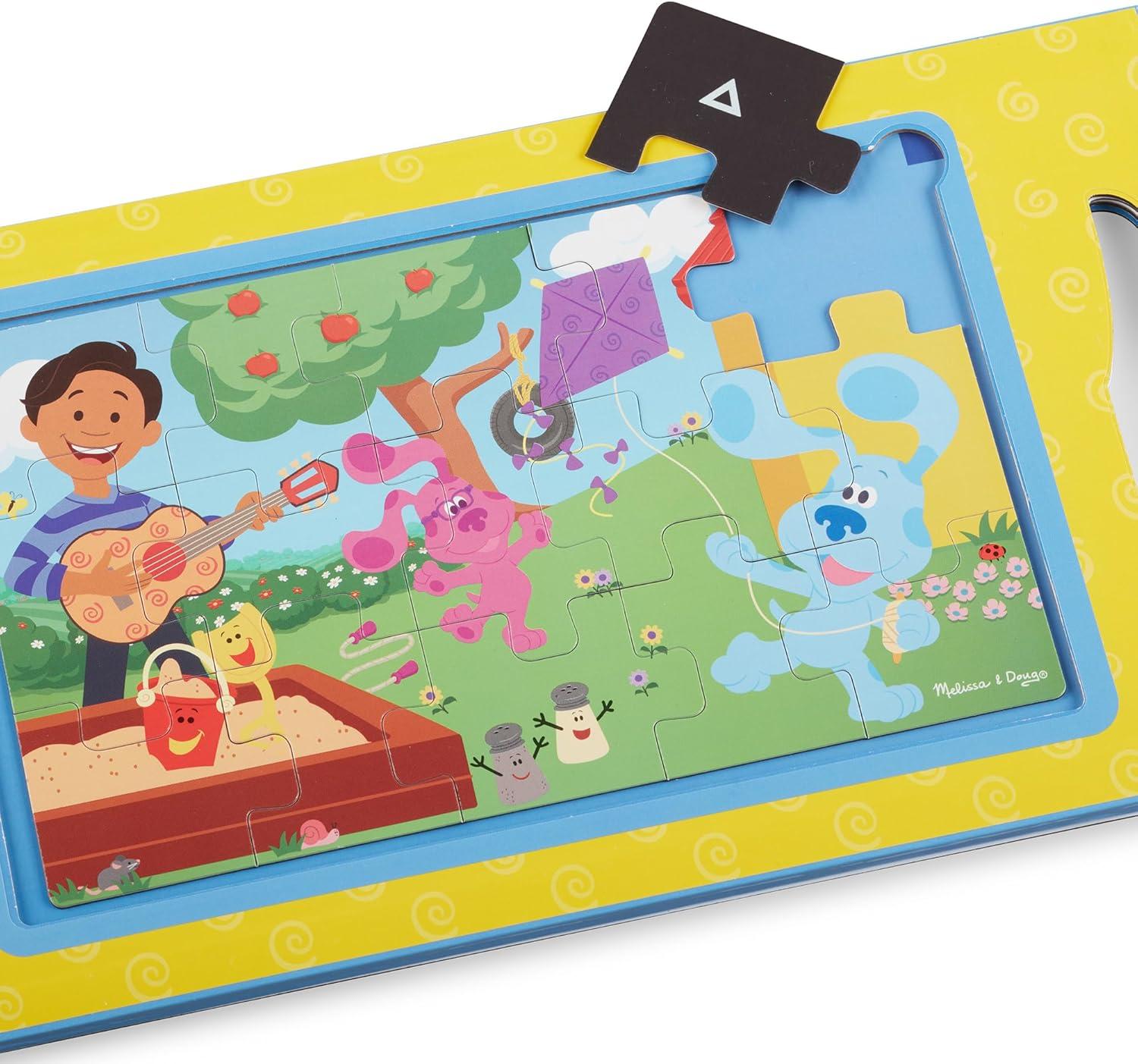 imageMelissa ampamp Doug Blues Clues ampamp You TakeAlong Magnetic Jigsaw Puzzles 2 15Piece PuzzlesOne Size