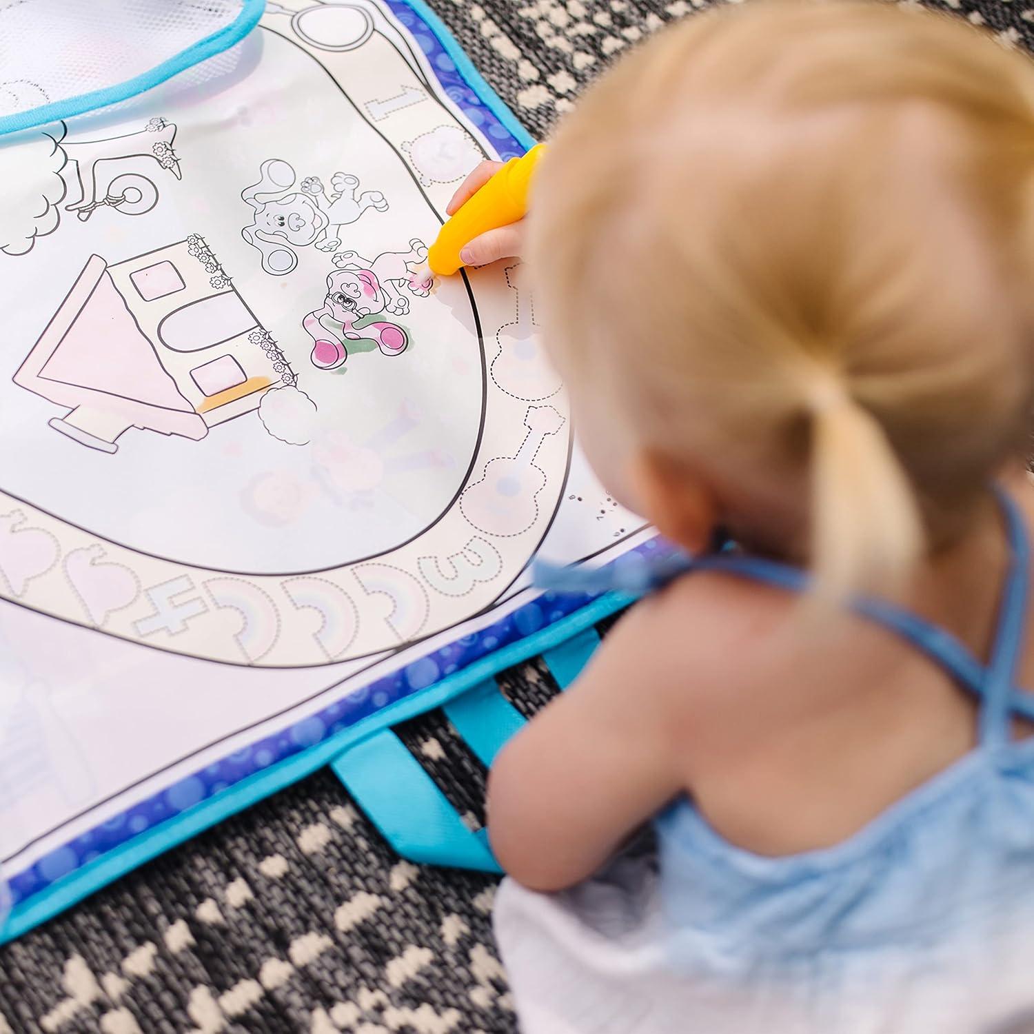 imageMelissa ampamp Doug Blues Clues ampamp You Water Wow Activity Mat 20 Inches x 30 Inches with Reusable Water Reveal Surface