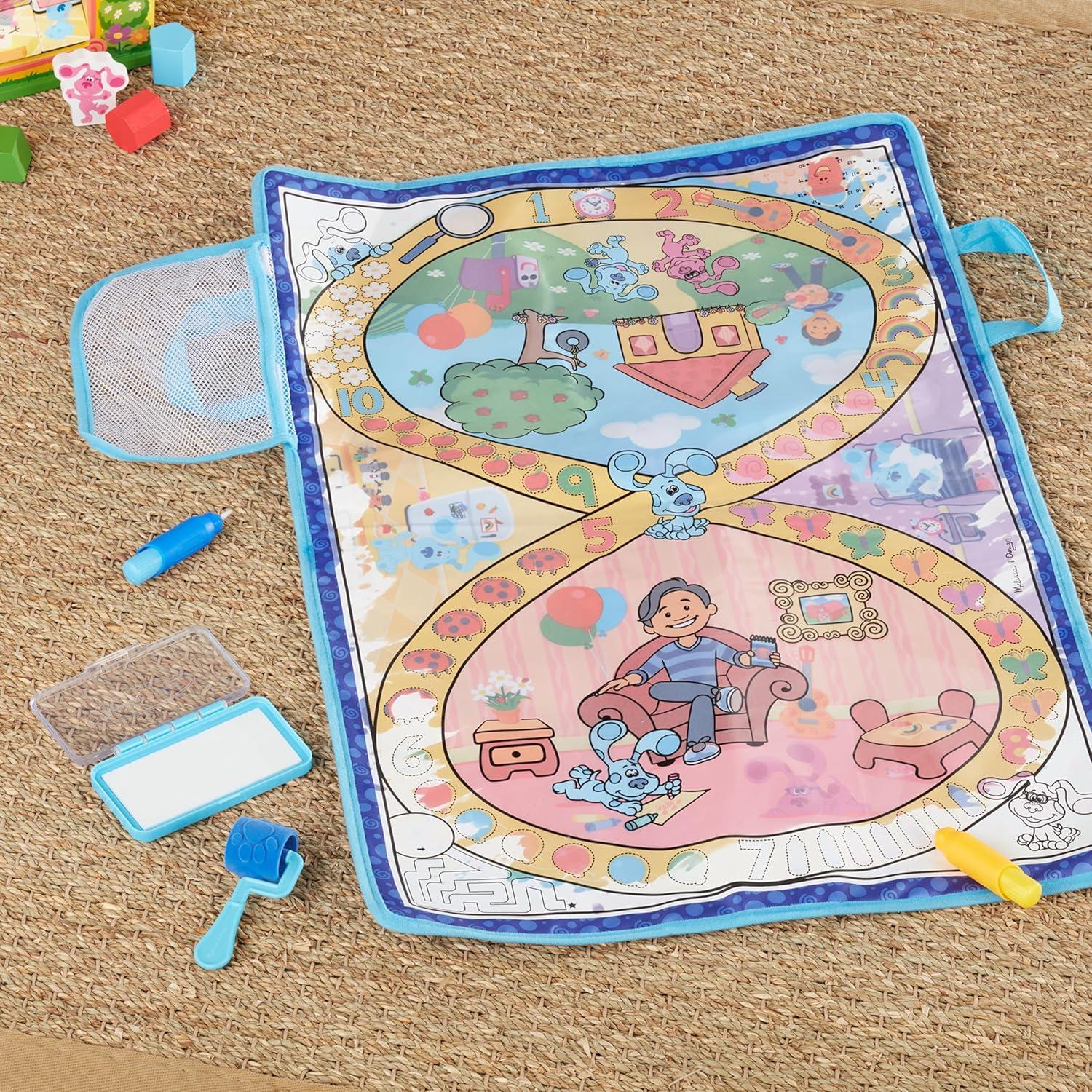 imageMelissa ampamp Doug Blues Clues ampamp You Water Wow Activity Mat 20 Inches x 30 Inches with Reusable Water Reveal Surface