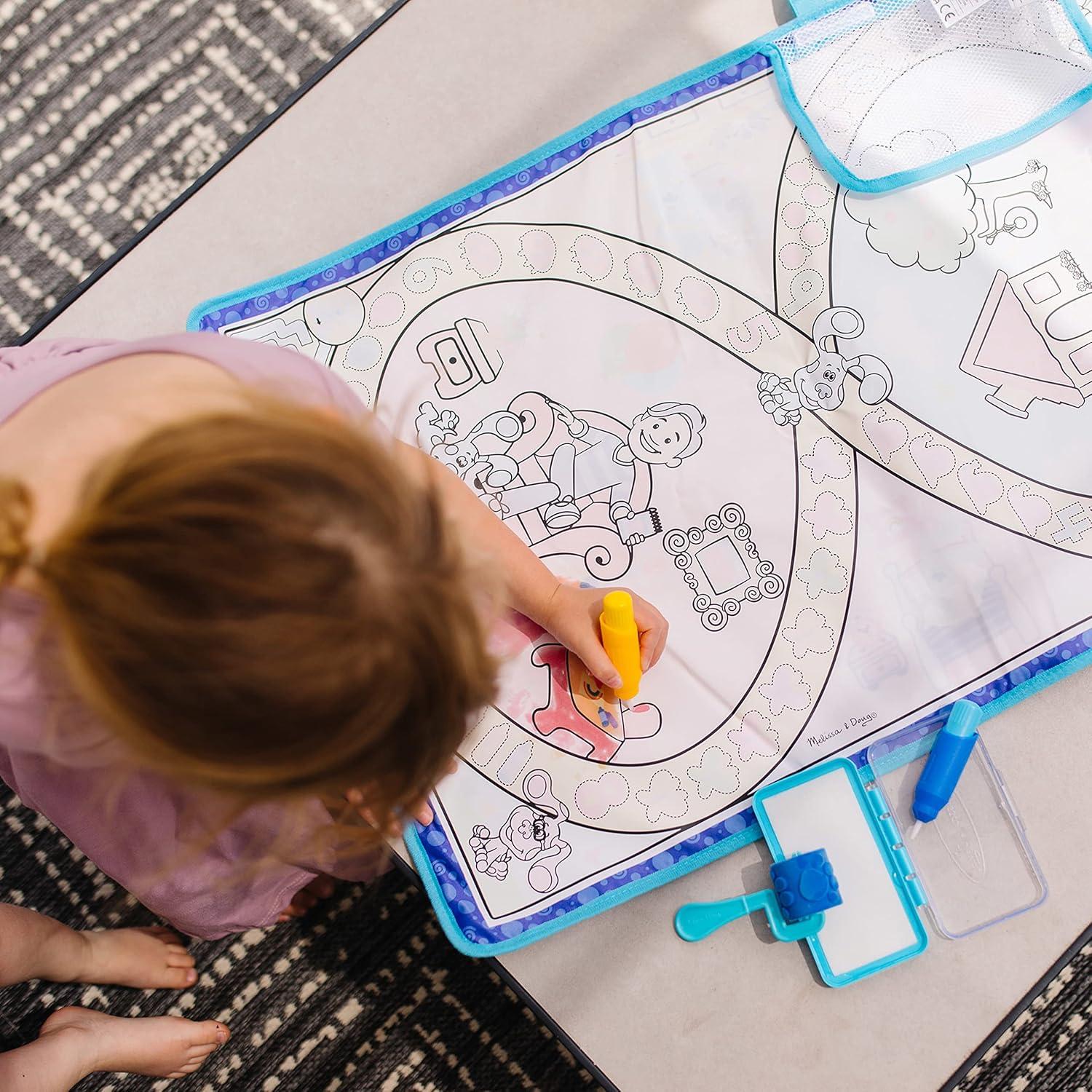 imageMelissa ampamp Doug Blues Clues ampamp You Water Wow Activity Mat 20 Inches x 30 Inches with Reusable Water Reveal Surface