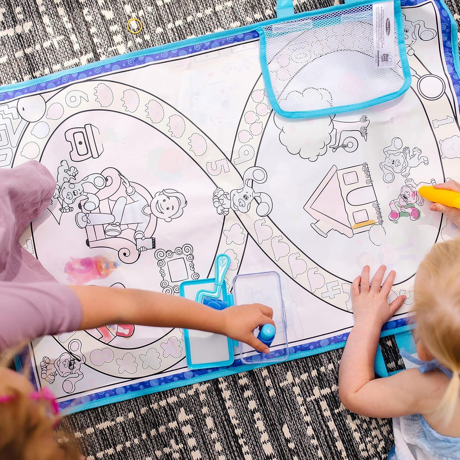 imageMelissa ampamp Doug Blues Clues ampamp You Water Wow Activity Mat 20 Inches x 30 Inches with Reusable Water Reveal Surface