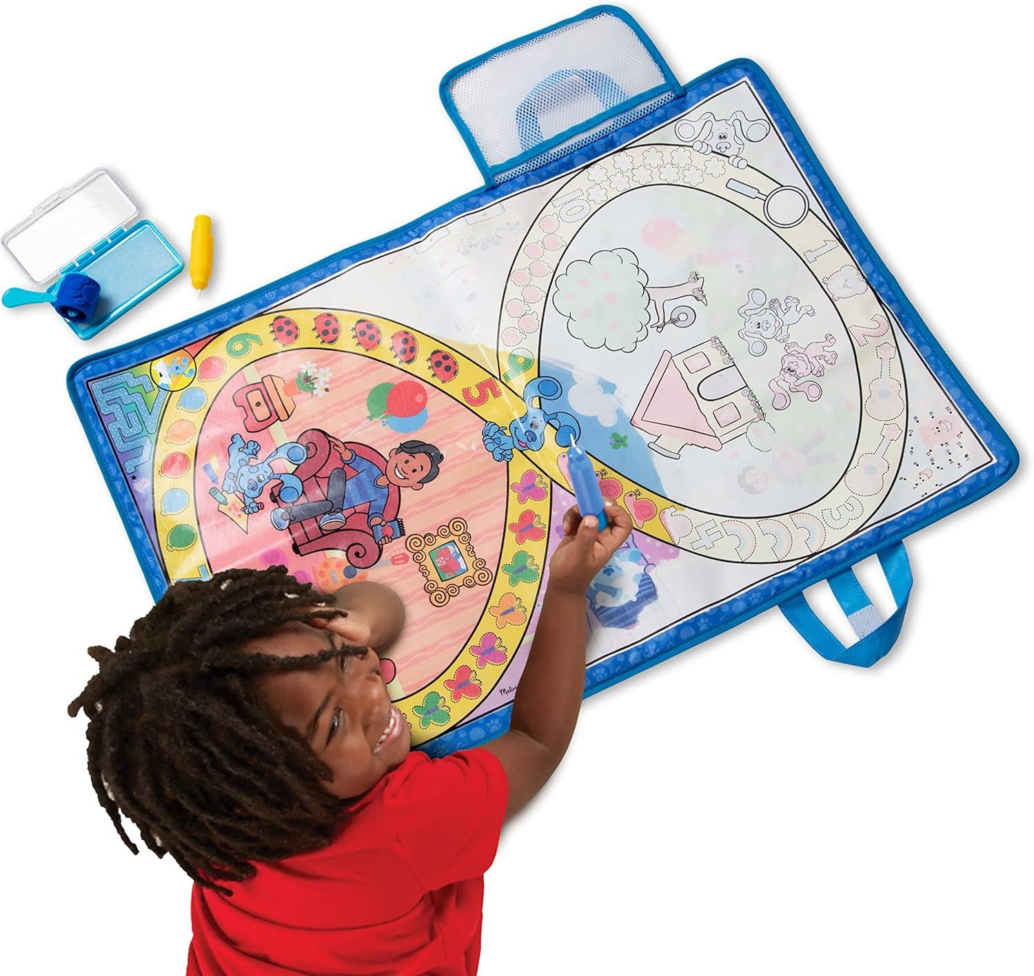 imageMelissa ampamp Doug Blues Clues ampamp You Water Wow Activity Mat 20 Inches x 30 Inches with Reusable Water Reveal Surface