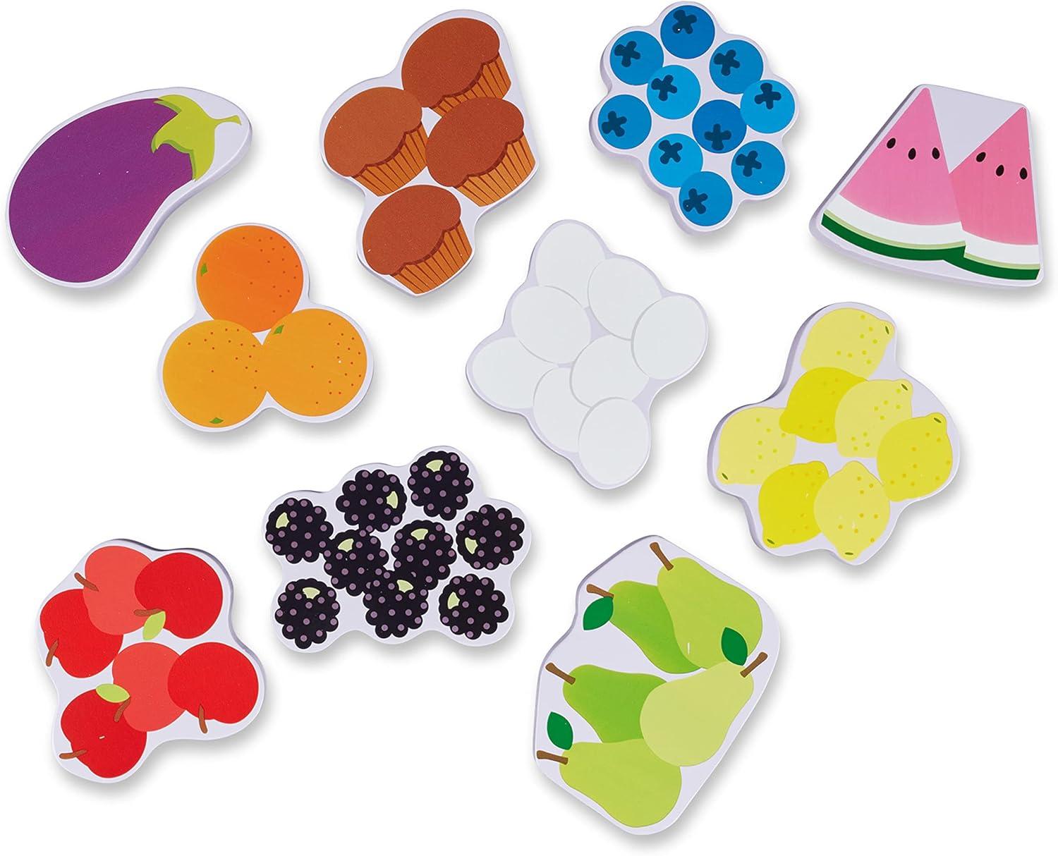 imageMelissa ampamp Doug Blues Clues ampamp You Wooden Chunky Puzzle  Fridge Food 10 Pieces