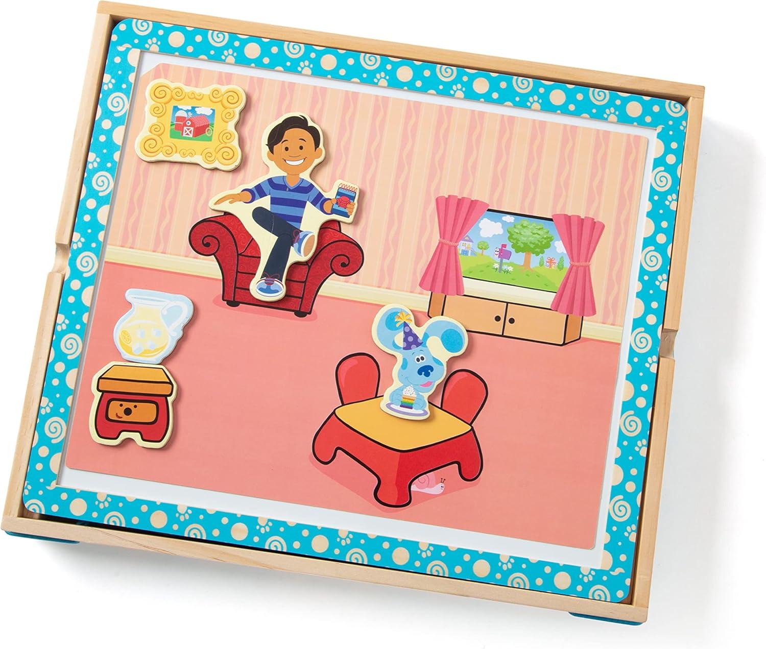 imageMelissa ampamp Doug Blues Clues ampamp You Wooden Magnetic Picture Game 48 Pieces