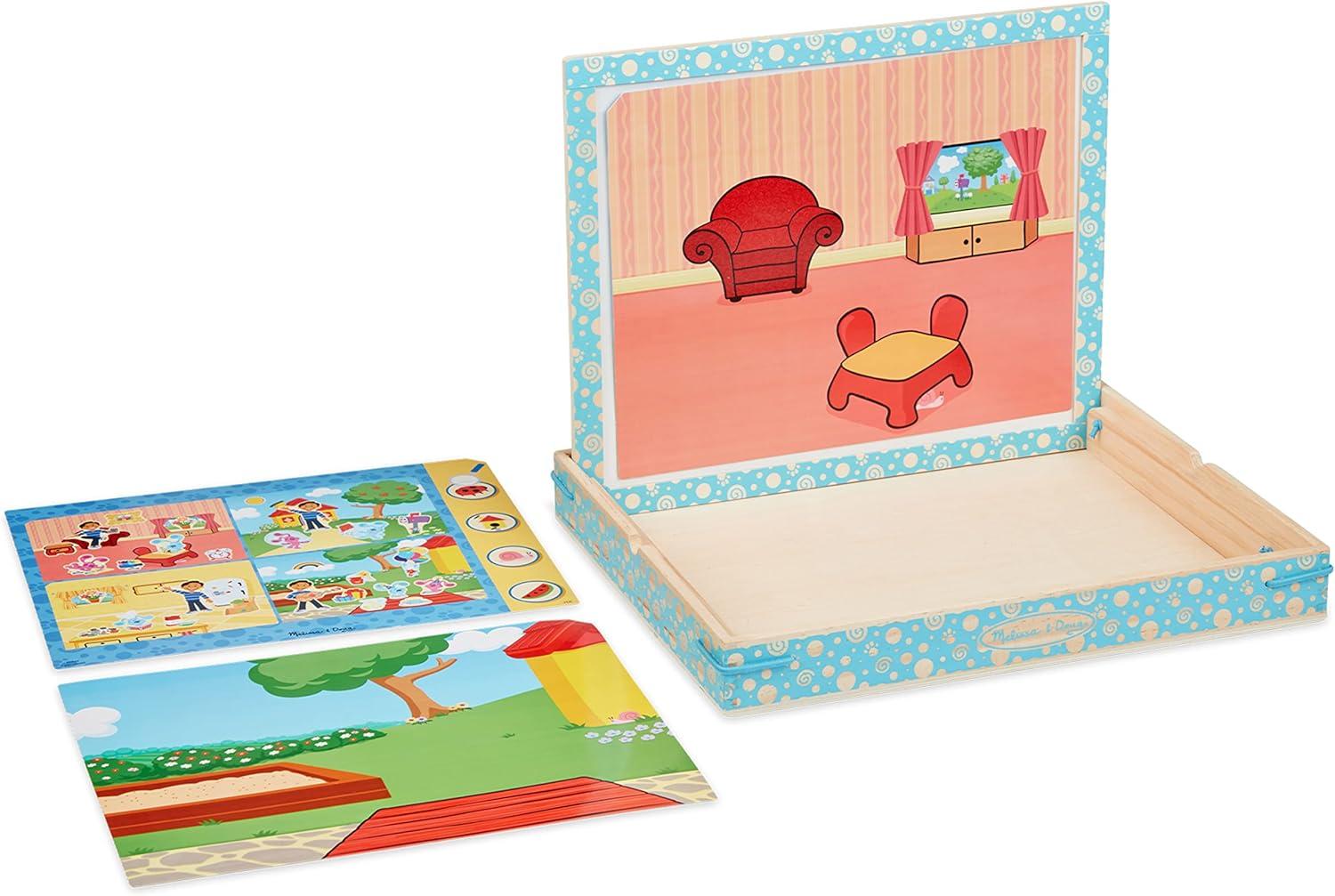 imageMelissa ampamp Doug Blues Clues ampamp You Wooden Magnetic Picture Game 48 Pieces