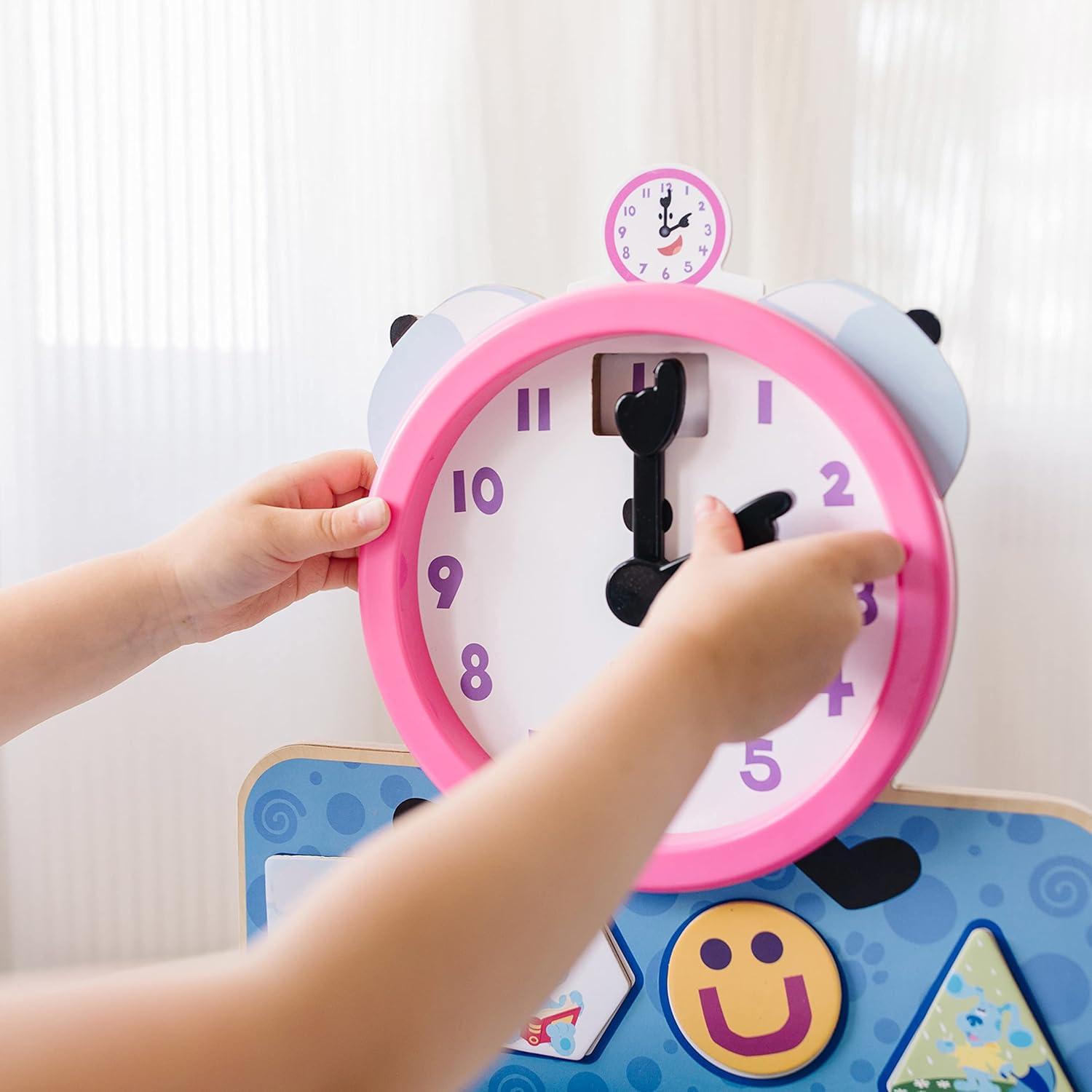imageMelissa ampamp Doug Blues Clues ampamp You Wooden Tickety Tock Magnetic Clock 31 Pieces
