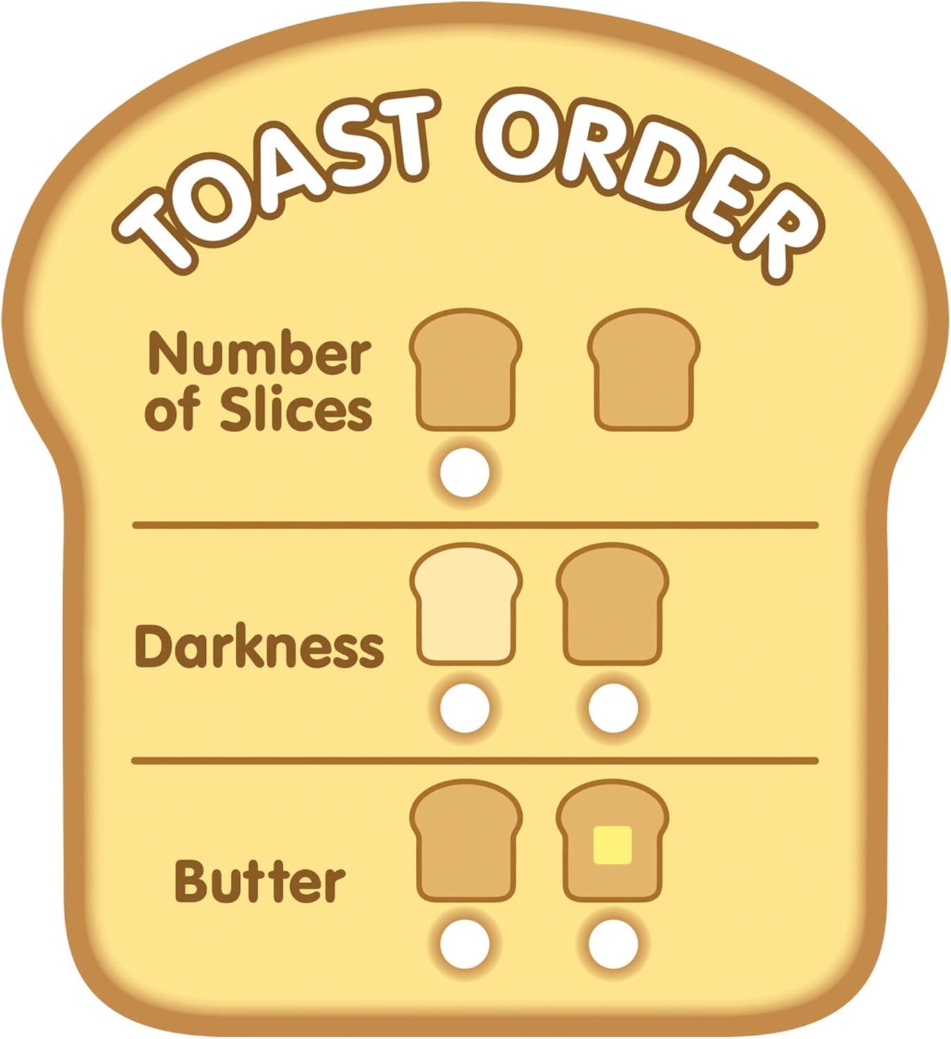 imageMelissa ampamp Doug Bread and Butter Toaster Set 9 pcs  Wooden Play Food and Kitchen Accessories