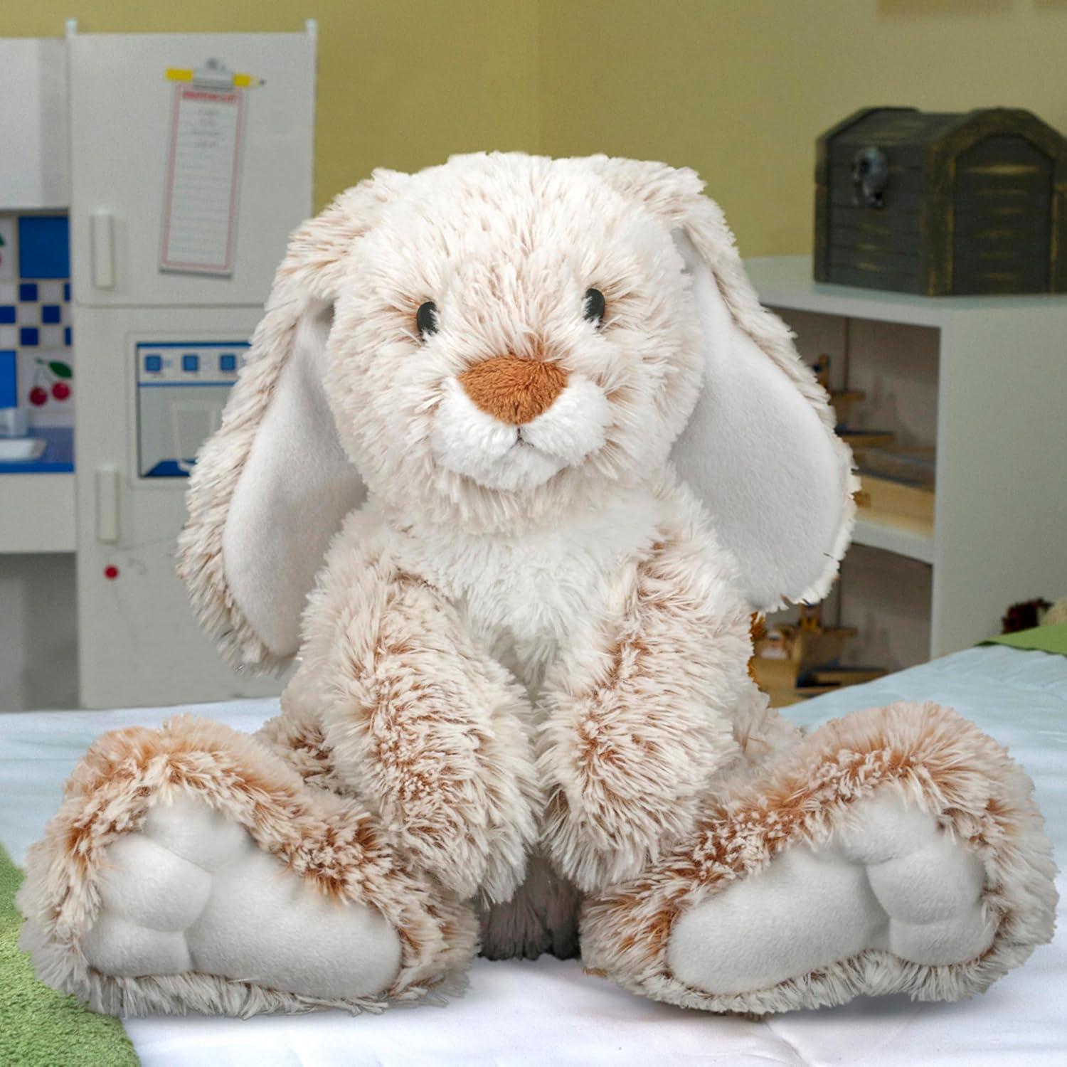 imageMelissa ampamp Doug Burrow Bunny Stuffed Animal Plushie with Big Feet Floppy Ears ampamp Fluffy Tail Adorable Pretend Play Toddler Toys for Girls ampamp Boys 3