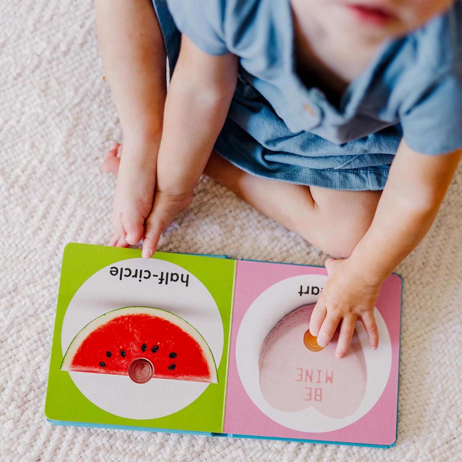 imageMelissa ampamp Doug Childrens Book  PokeaDot First Shapes Board Book with Buttons to Pop