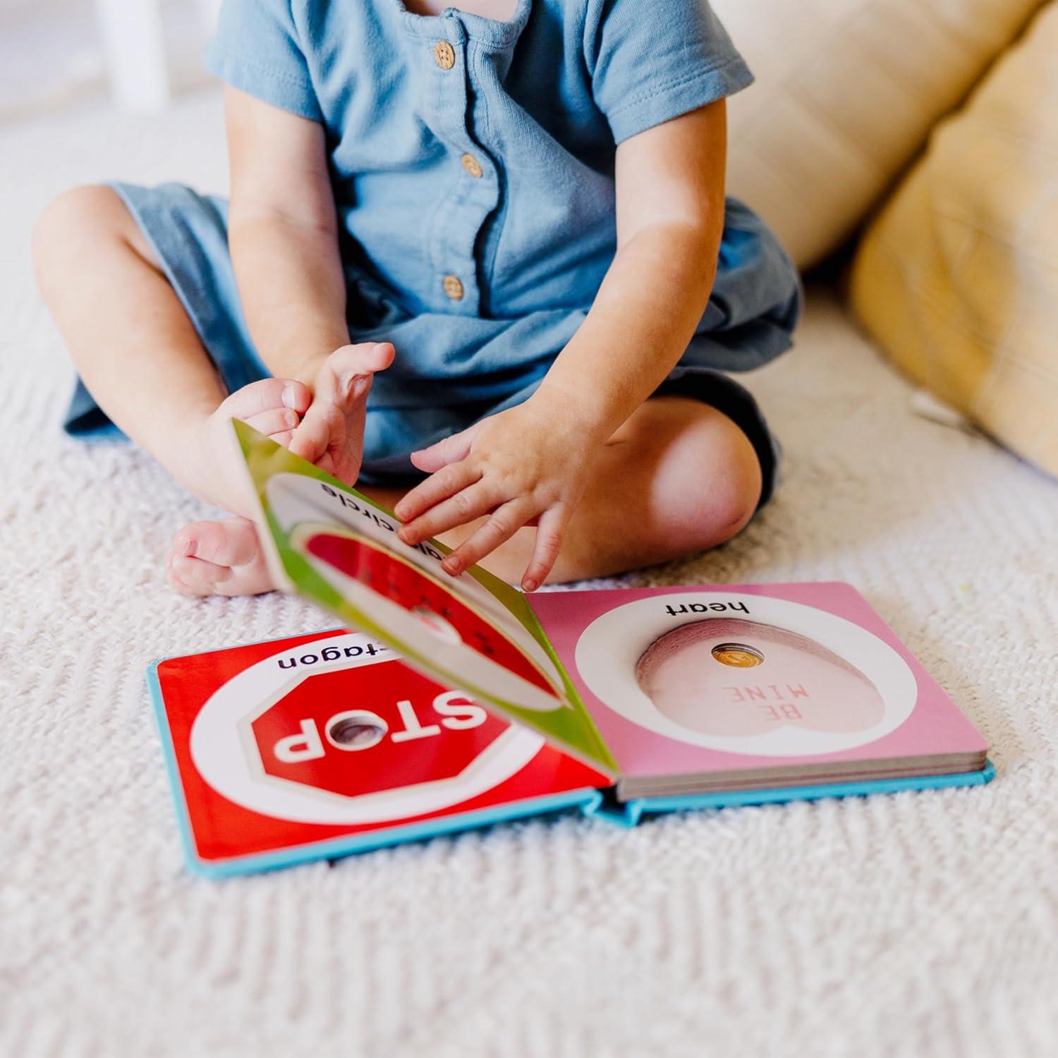 imageMelissa ampamp Doug Childrens Book  PokeaDot First Shapes Board Book with Buttons to Pop