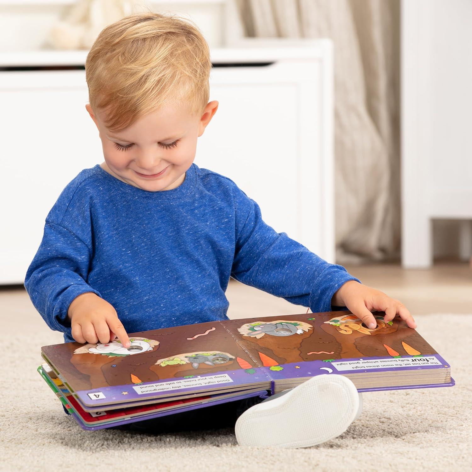 imageMelissa ampamp Doug Childrens Book  PokeaDot Goodnight Animals Board Book with Buttons to Pop  FSC CertifiedGoodnight