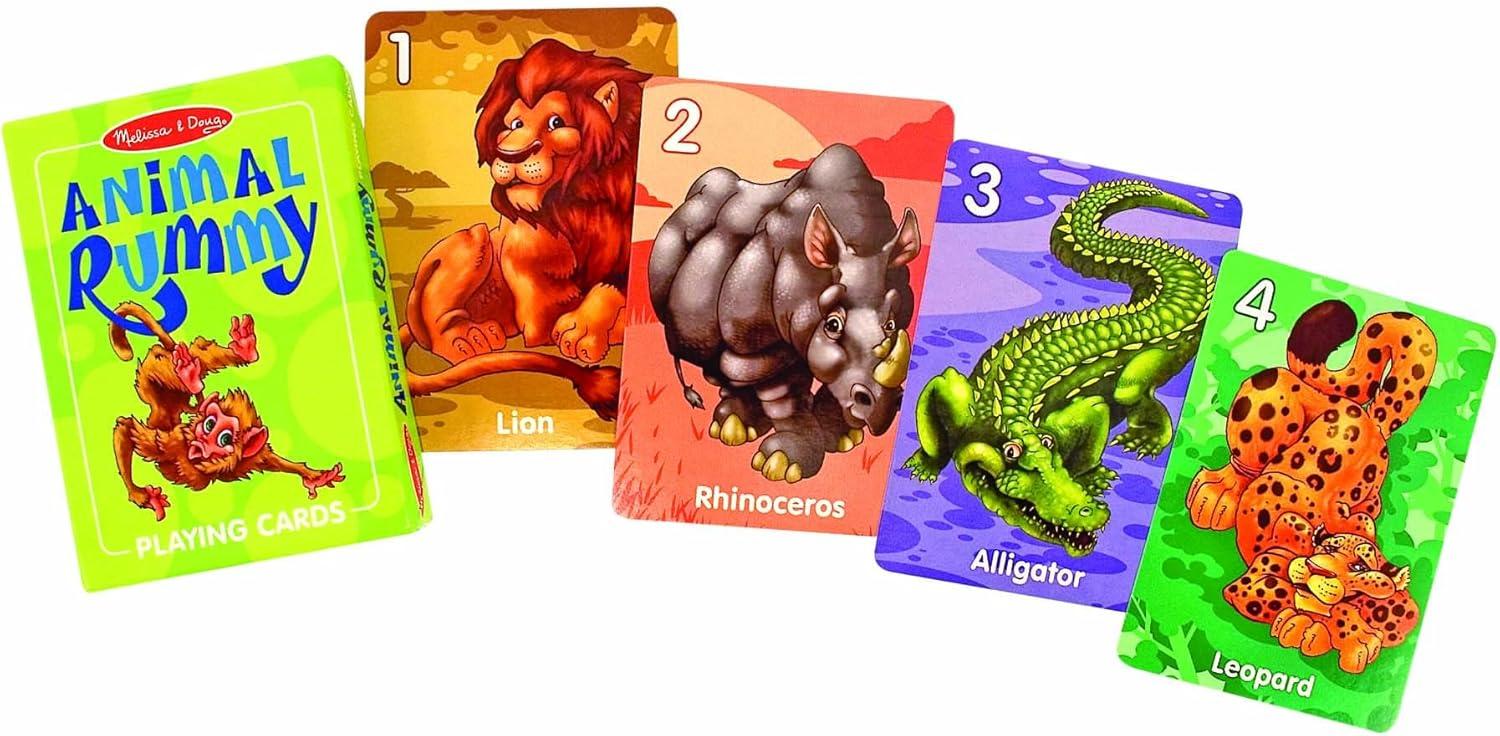 imageMelissa ampamp Doug Classic Card Games Set  Old Maid Go Fish Rummy  FSC Certified