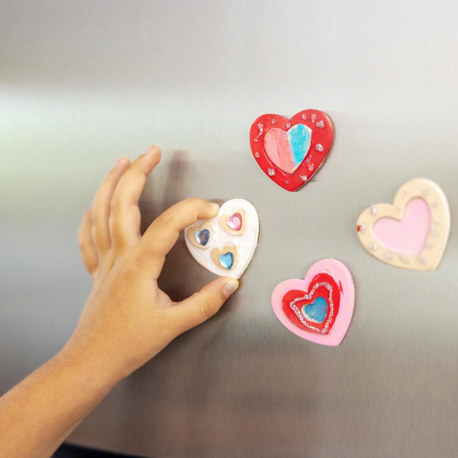 imageMelissa ampamp Doug Created By Me Paint ampamp Decorate Your Own Wooden Magnets Craft Kit  Butterflies Hearts Flowers  Kids Craft Kits Great Activity For Rainy Days And Party Favors Ages 4Kit