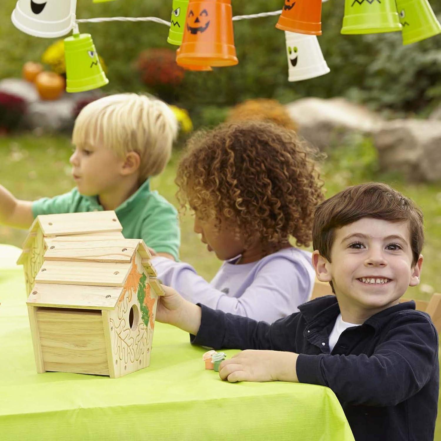 imageMelissa ampamp Doug Created by Me Birdhouse BuildYourOwn Wooden Craft Kit1 Count Pack of 2