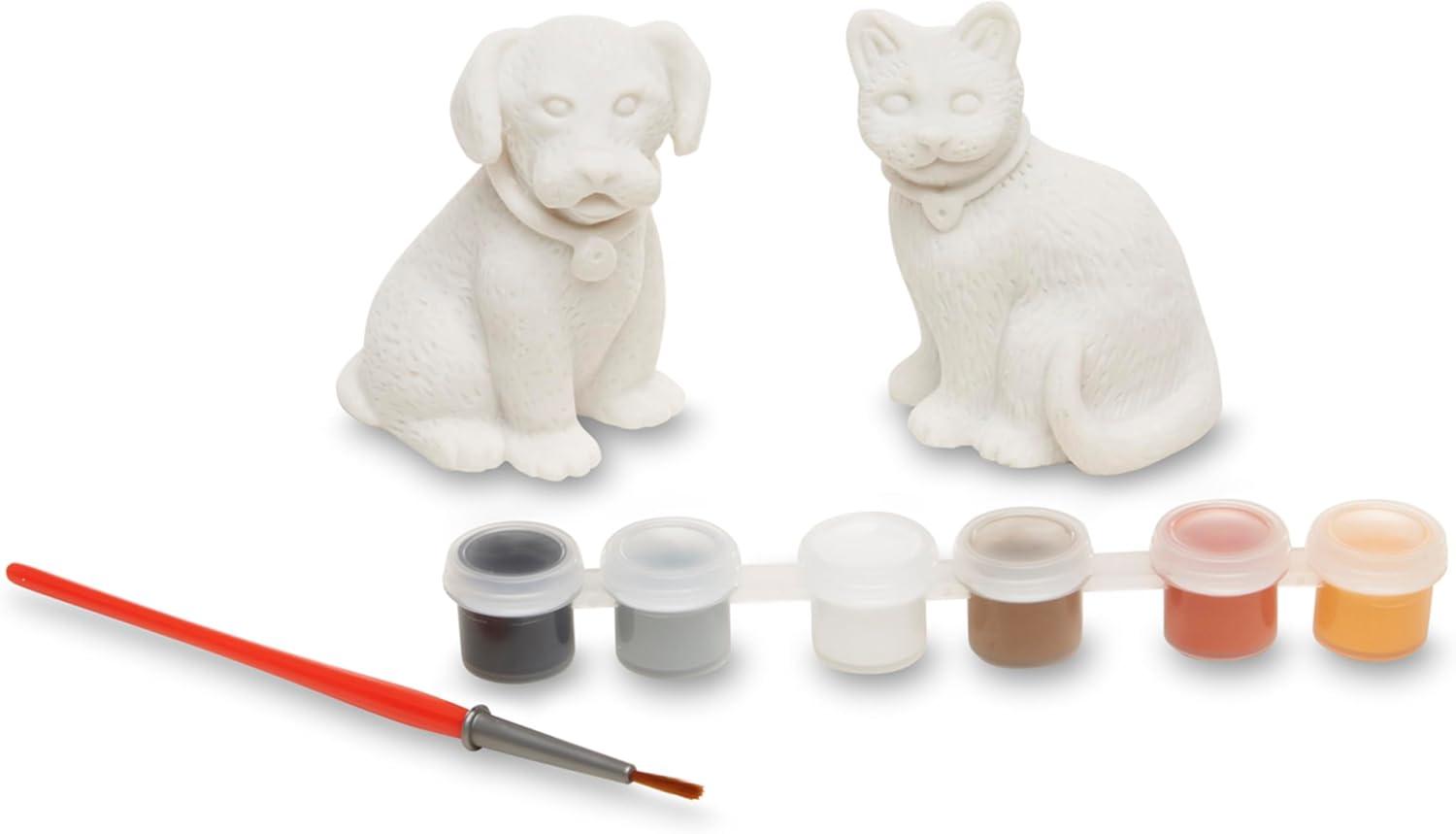 imageMelissa ampamp Doug Created by Me Horse Figurines Craft Kit 2 Resin Horses 6 Paints PaintbrushPets