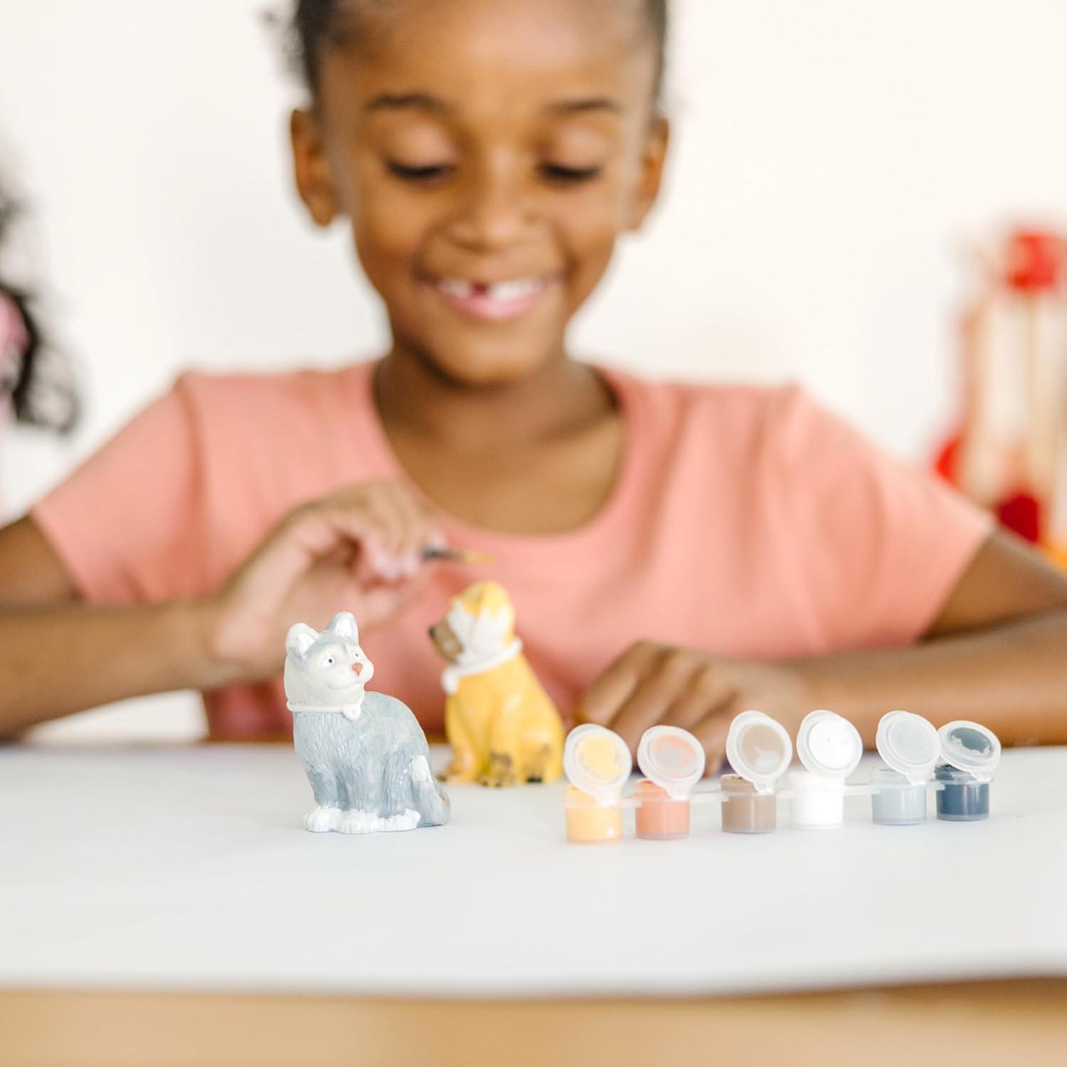 imageMelissa ampamp Doug Created by Me Horse Figurines Craft Kit 2 Resin Horses 6 Paints PaintbrushPets