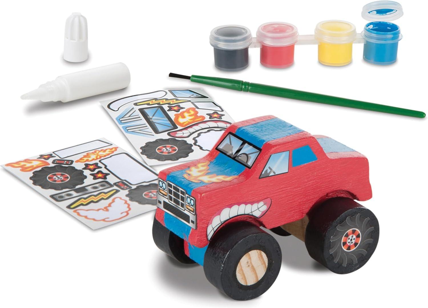 imageMelissa ampamp Doug Created by Me Monster Truck Wooden Craft Kit