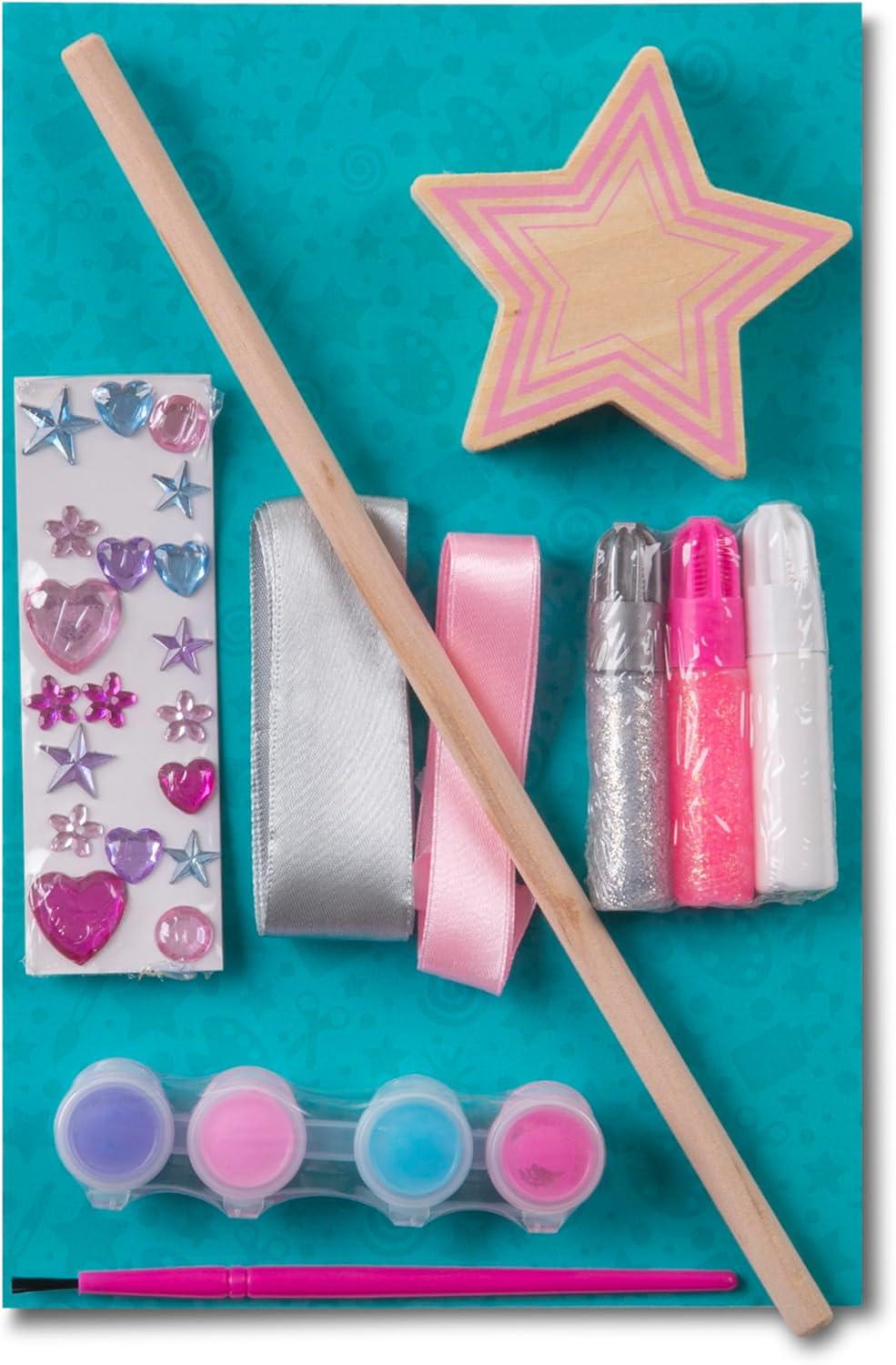 imageMelissa ampamp Doug Created by Me Paint ampamp Decorate Your Own Wooden Princess Wand Craft Kit Pink  Princess Crafts Great for Rainy Days Princess Toys for Kids Ages 4