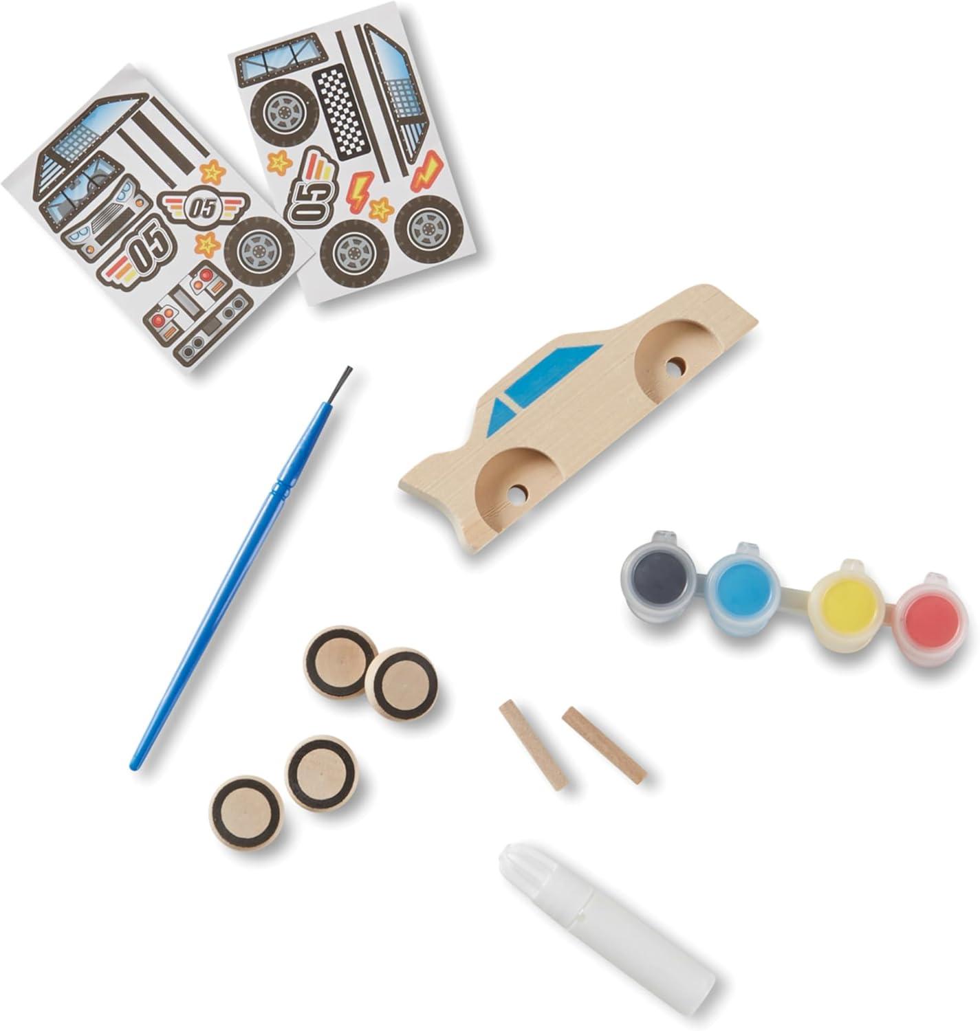 imageMelissa ampamp Doug Created by Me Race Car Wooden Craft Kit