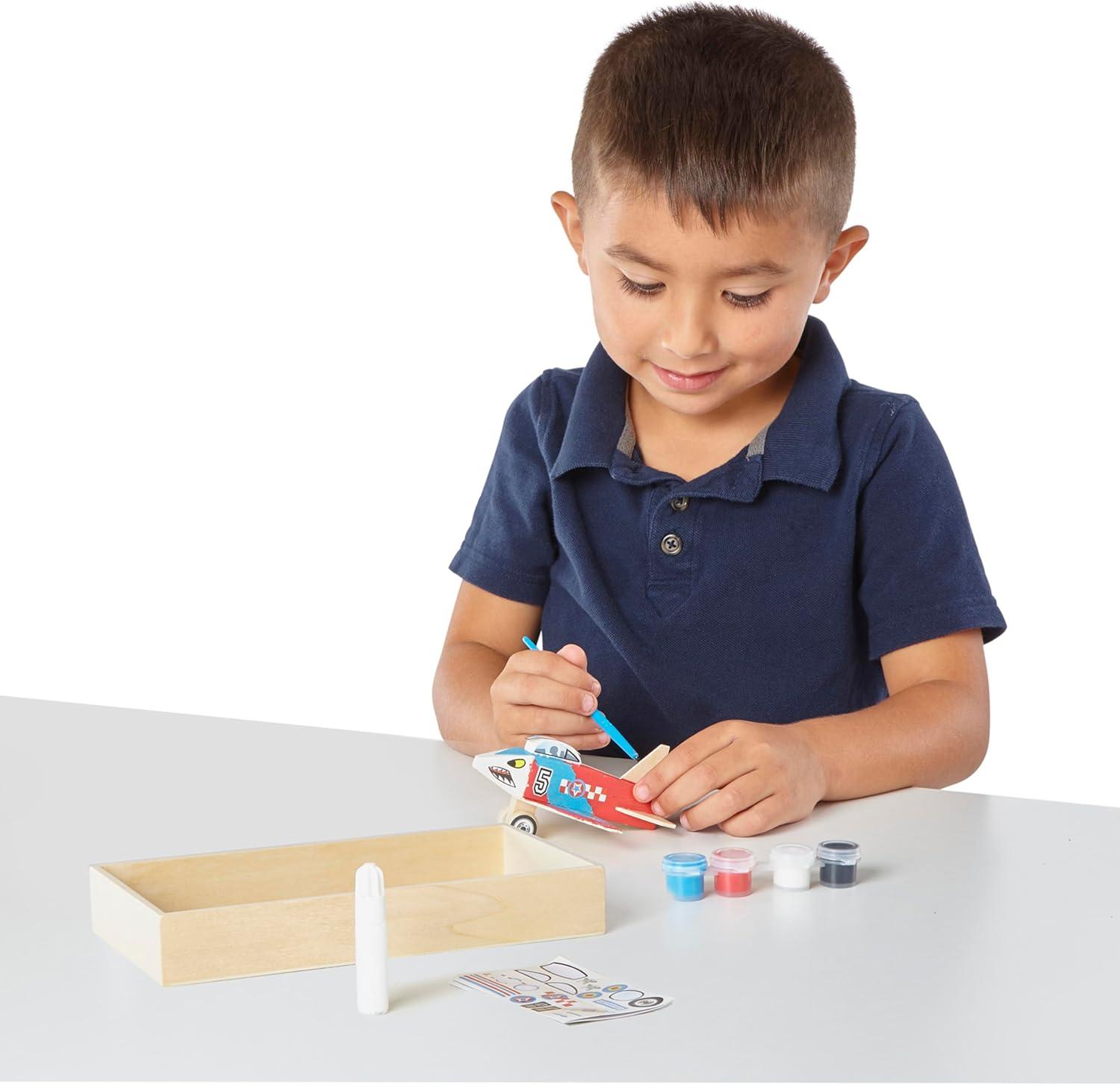 imageMelissa ampamp Doug DecorateYourOwn Wooden Plane Craft Kit