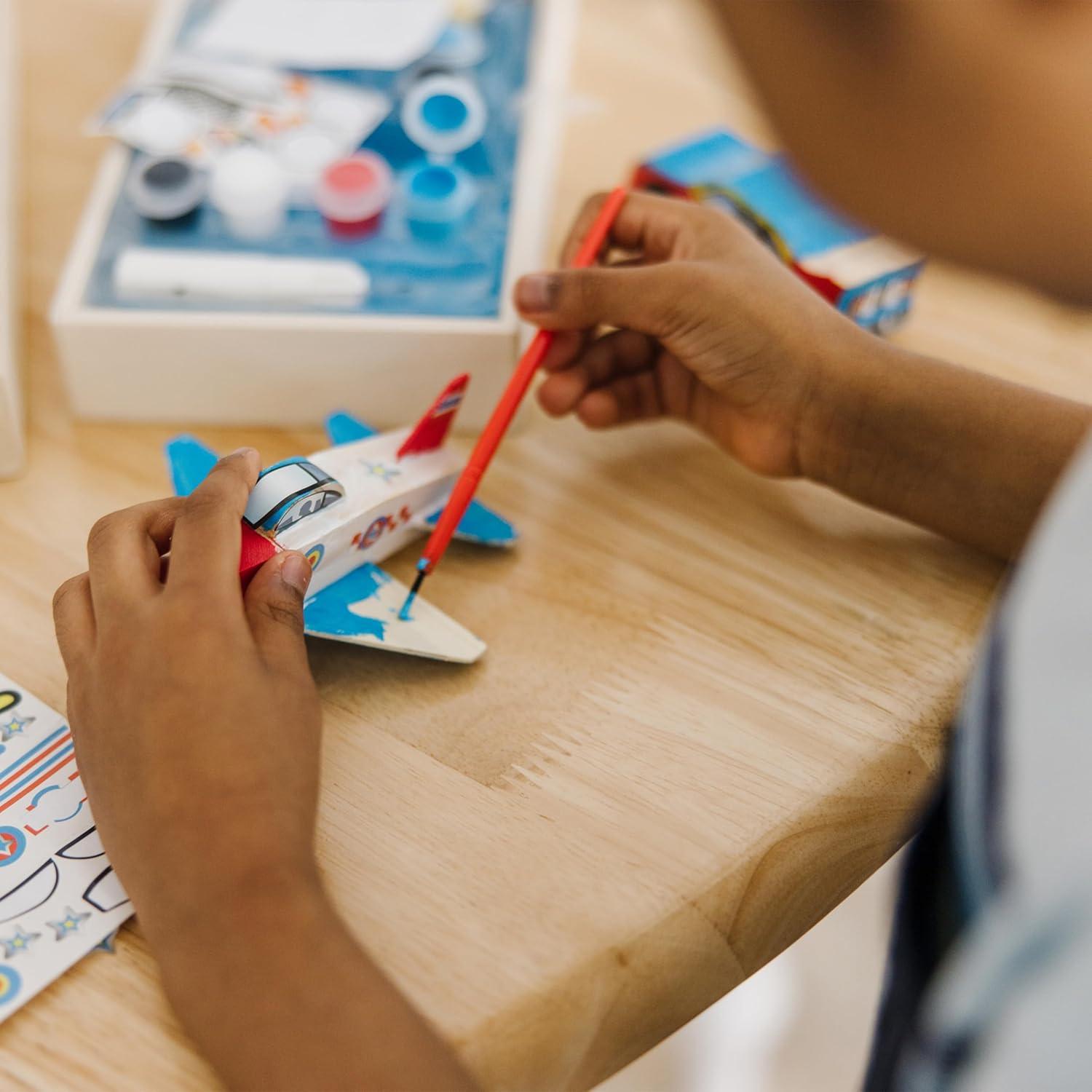 imageMelissa ampamp Doug DecorateYourOwn Wooden Plane Craft Kit