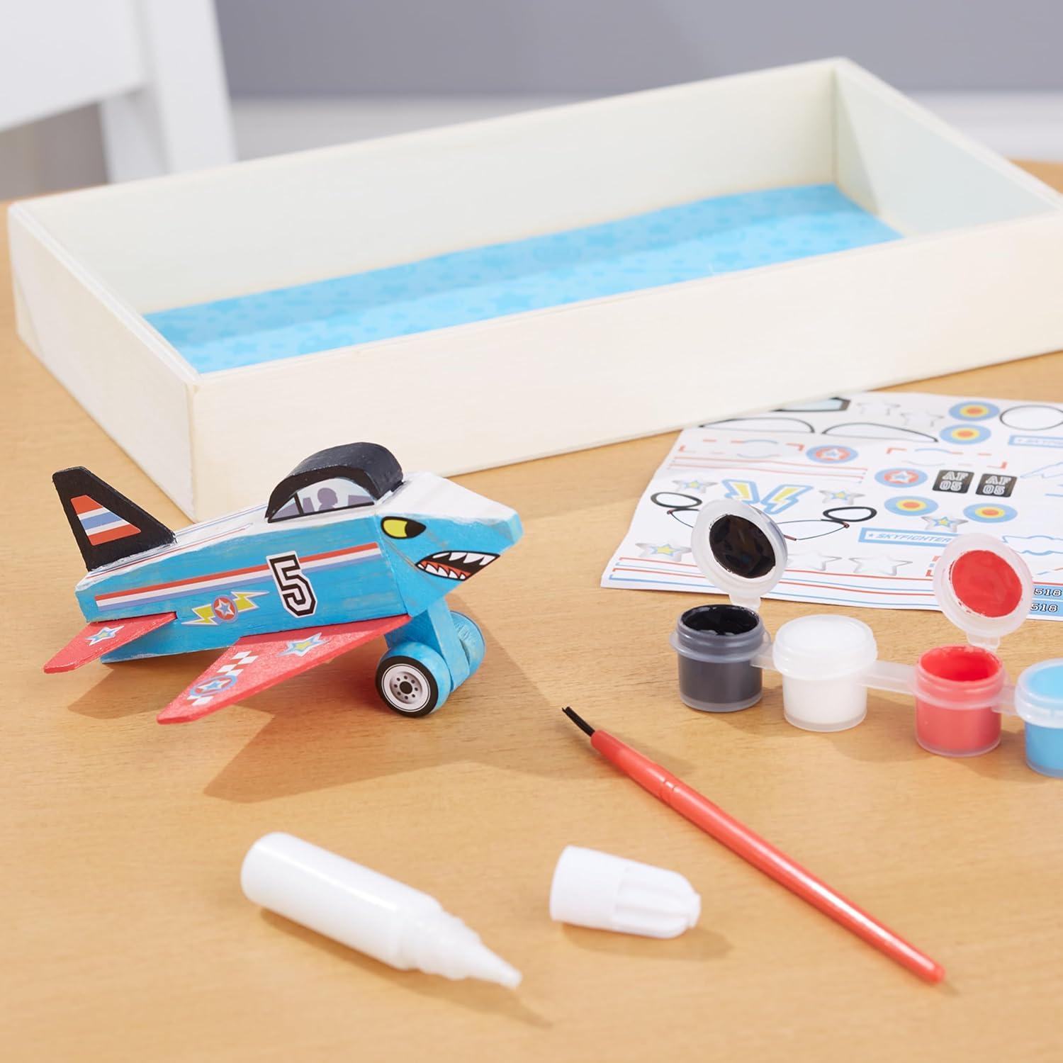 imageMelissa ampamp Doug DecorateYourOwn Wooden Plane Craft Kit