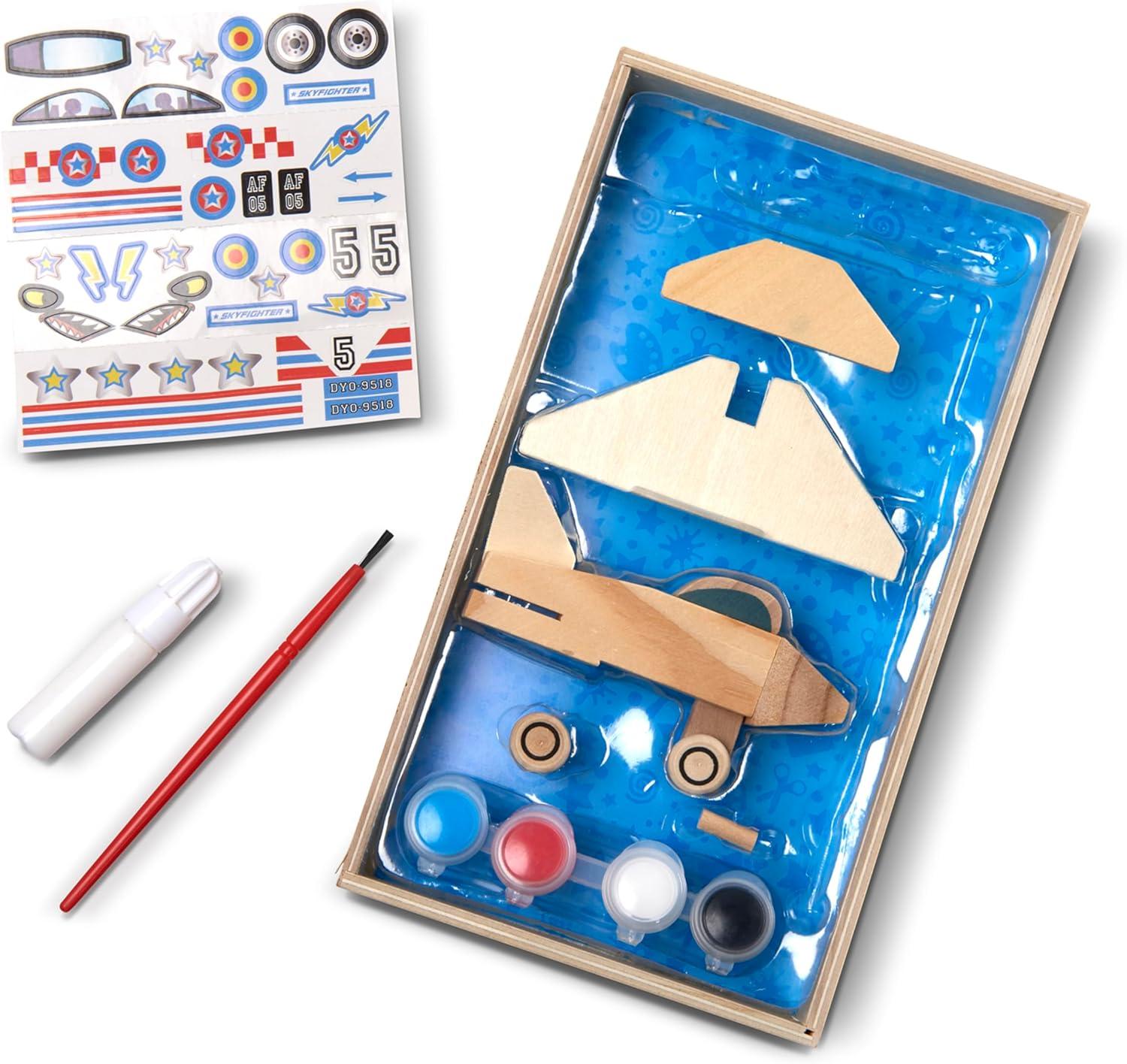 imageMelissa ampamp Doug DecorateYourOwn Wooden Plane Craft Kit