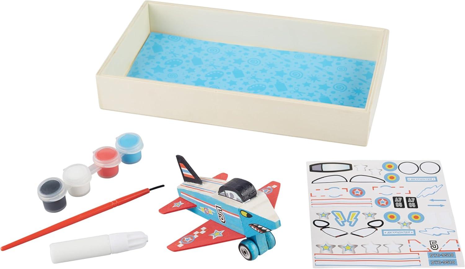 imageMelissa ampamp Doug DecorateYourOwn Wooden Plane Craft Kit